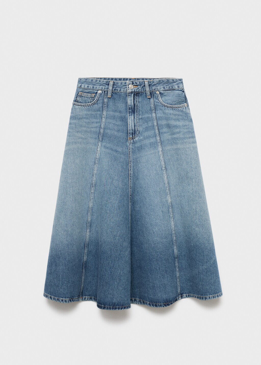 Mango Denim midi-skirt