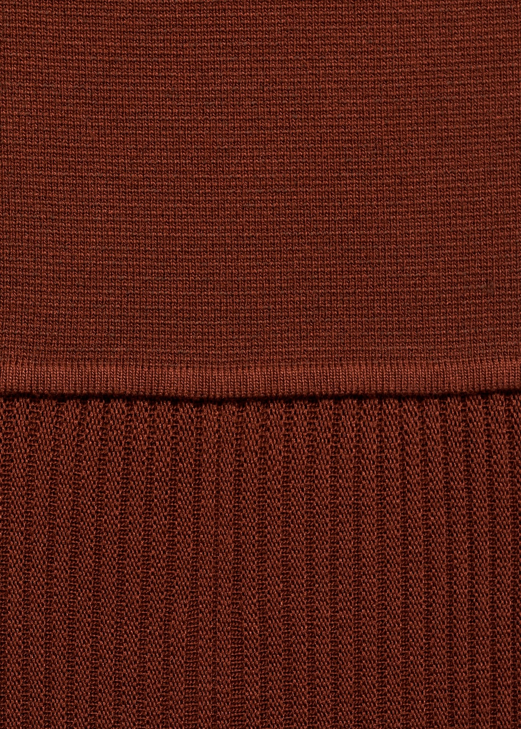 Mango Asymmetrical combined-knit dress