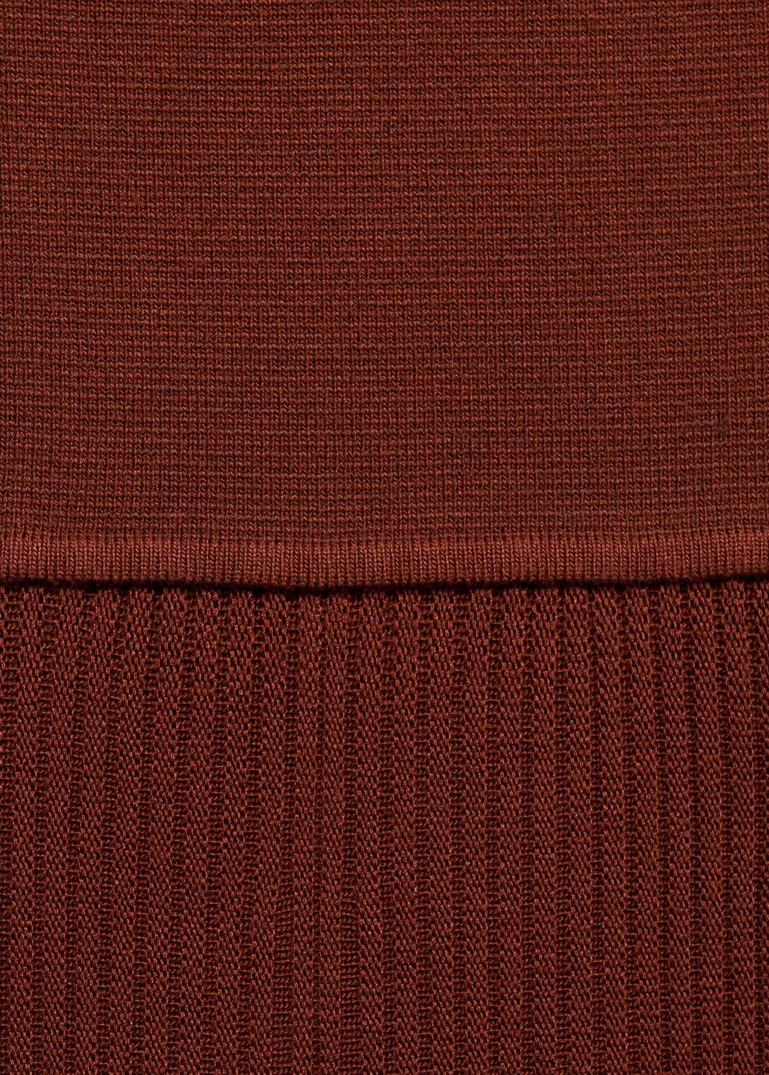 Asymmetrical combined-knit dress - Details of the article 0
