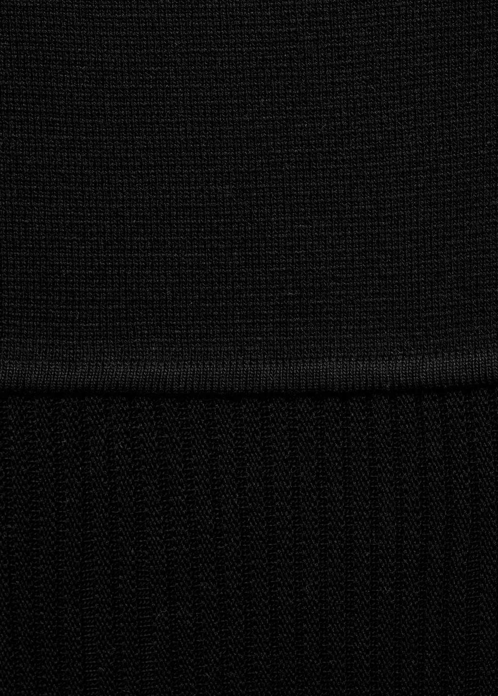 Mango Asymmetrical combined-knit dress