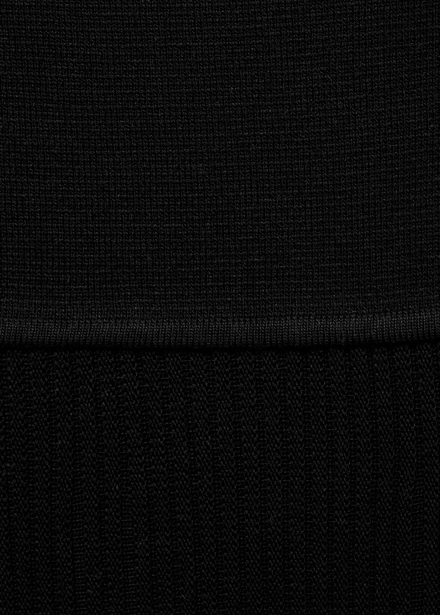 Asymmetrical combined-knit dress - Details of the article 0