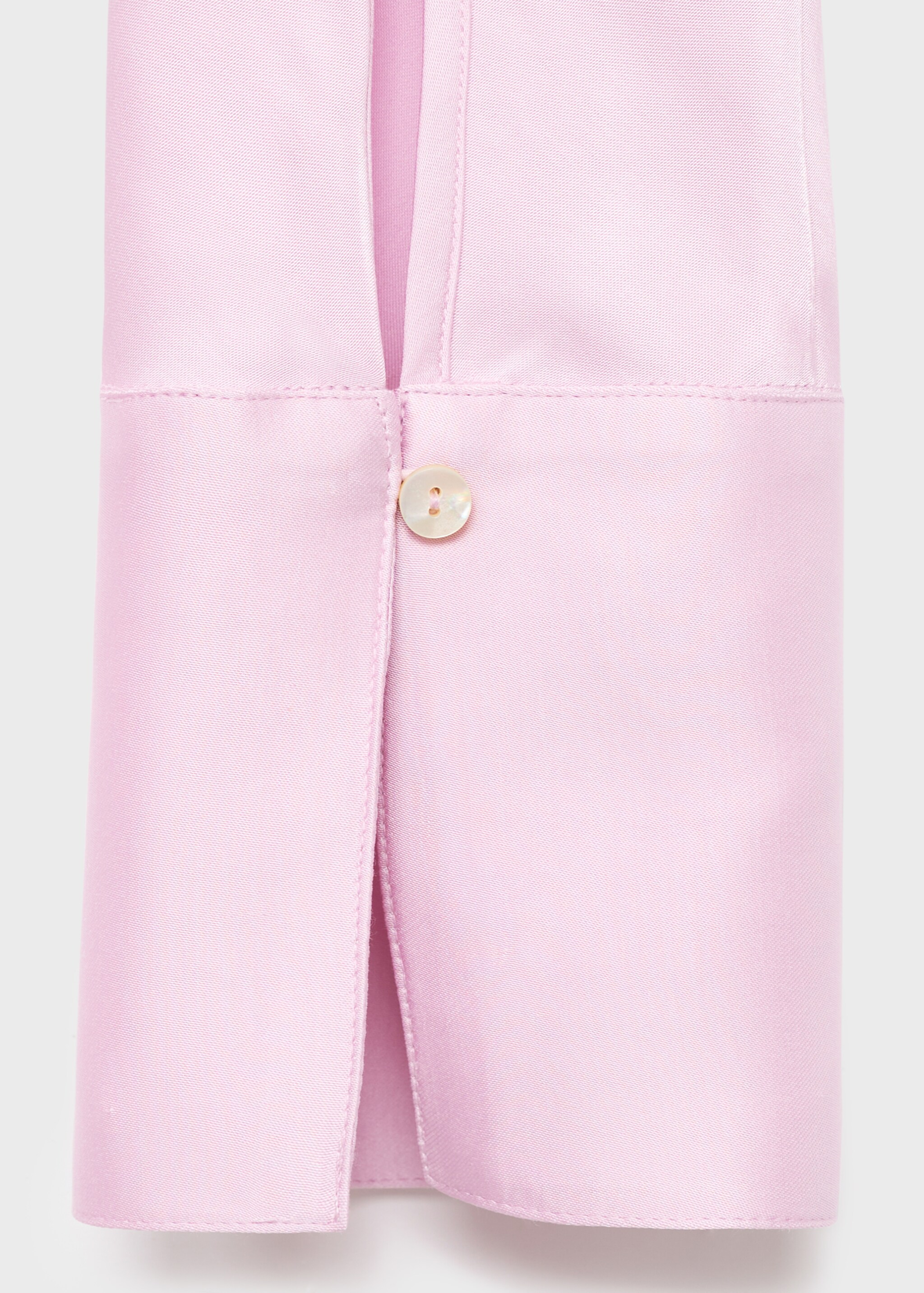Satin blouse with draped back - Details of the article 0, Pale Pink. Ref: 17094144-00.