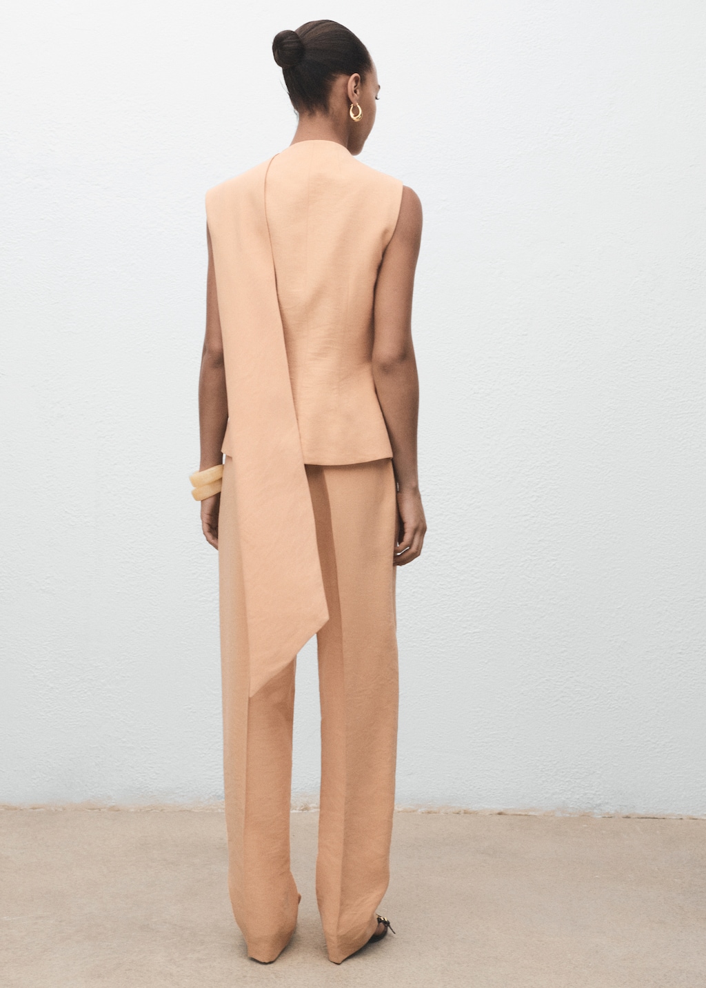 Lyocell pants with elastic waistband - image 3