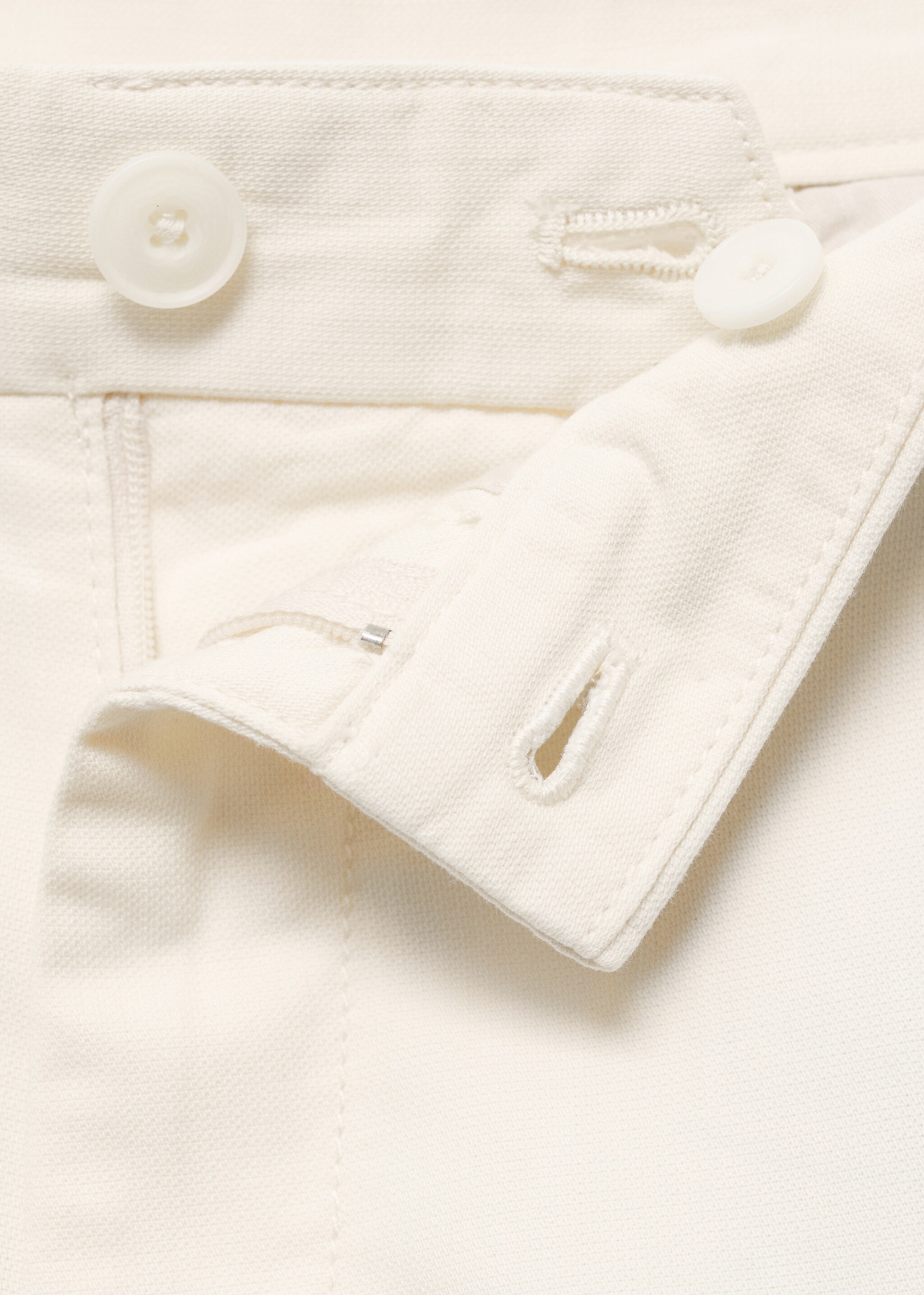 Cotton and lyocell cargo shorts - Details of the article 0, Ecru. Ref: 17094404-00.