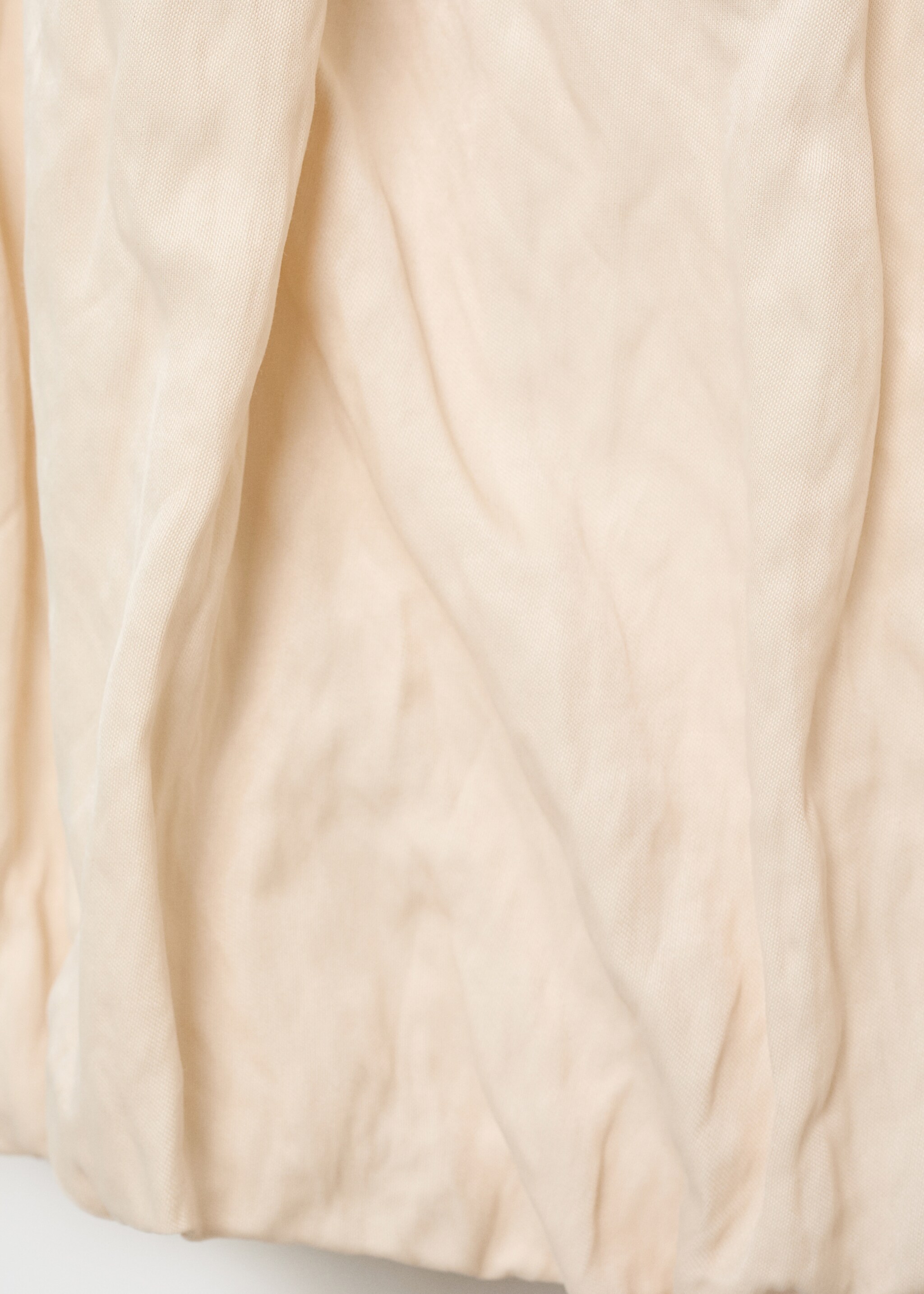 Wrinkled effect balloon skirt - Details of the article 0, Beige. Ref: 17094407-00.