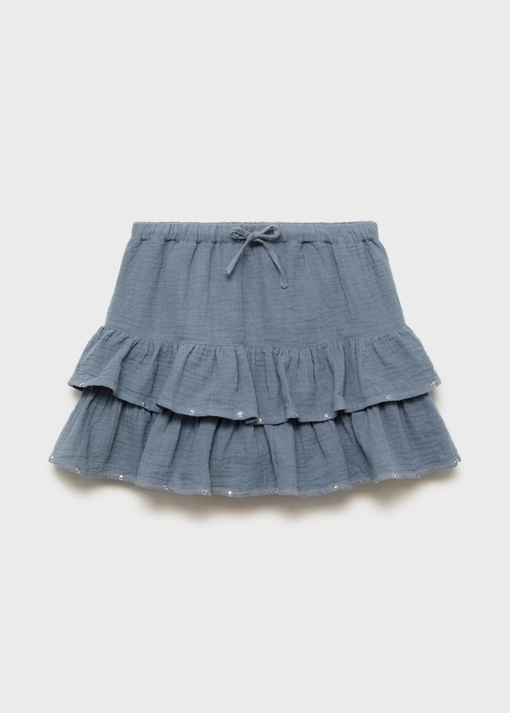 エピヌ　é frill skirt pants Women High Waist Ruffle Drawstring Long Casual Trouser