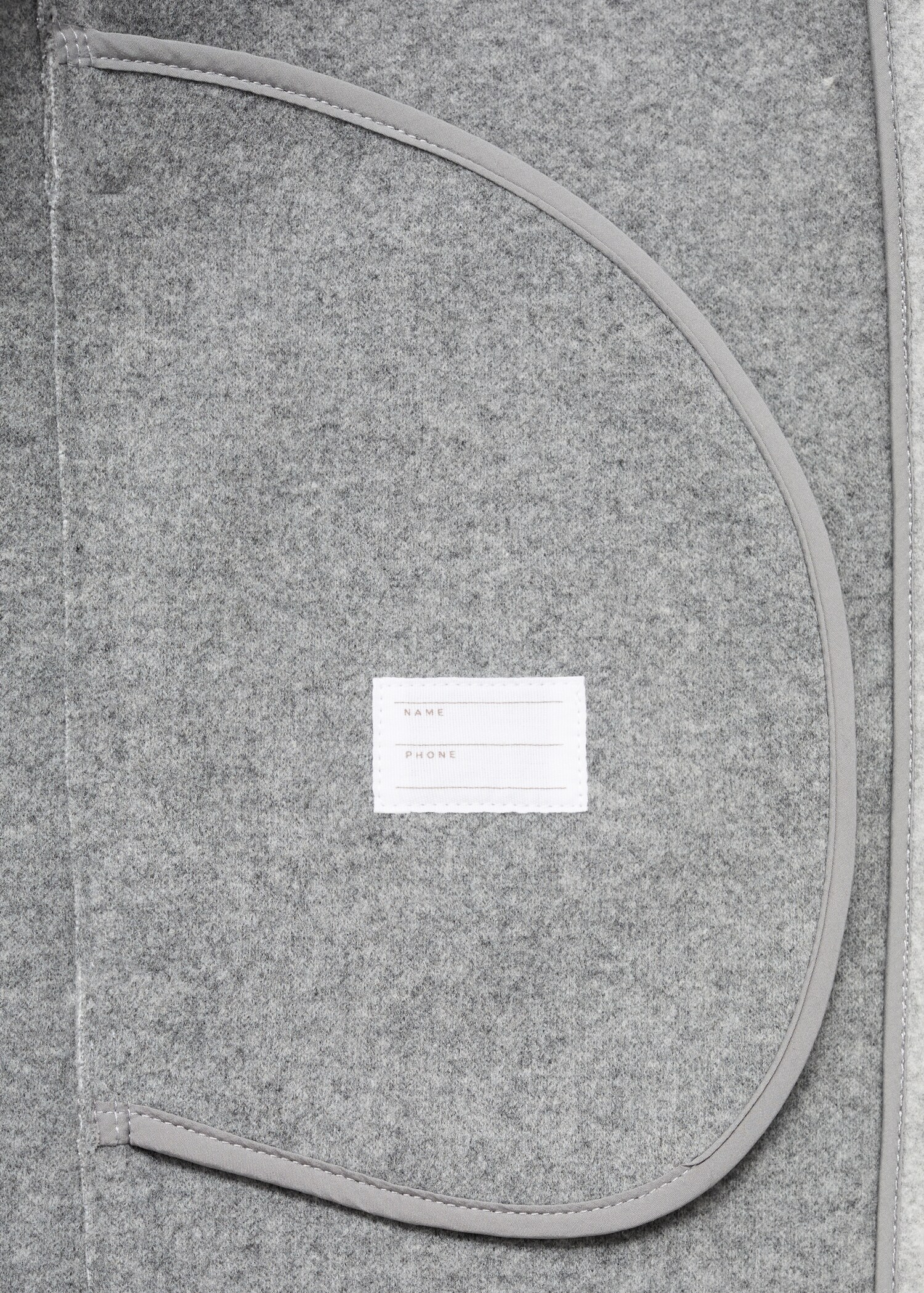 Cloth coat with pockets - Details of the article 0