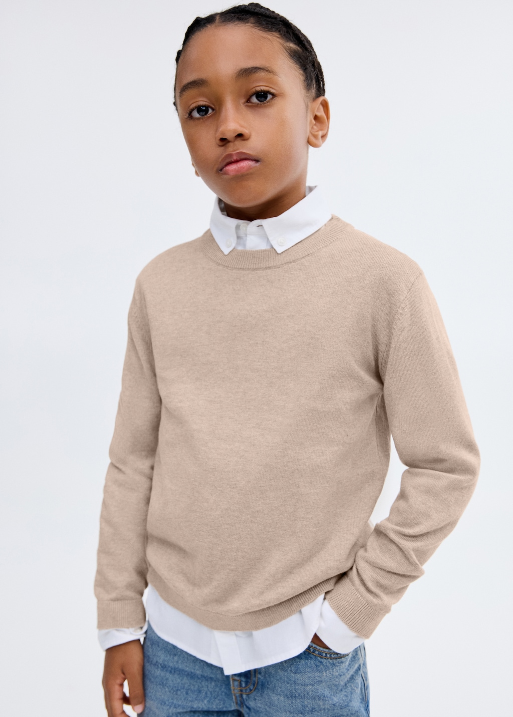 Essential cotton-blend sweater