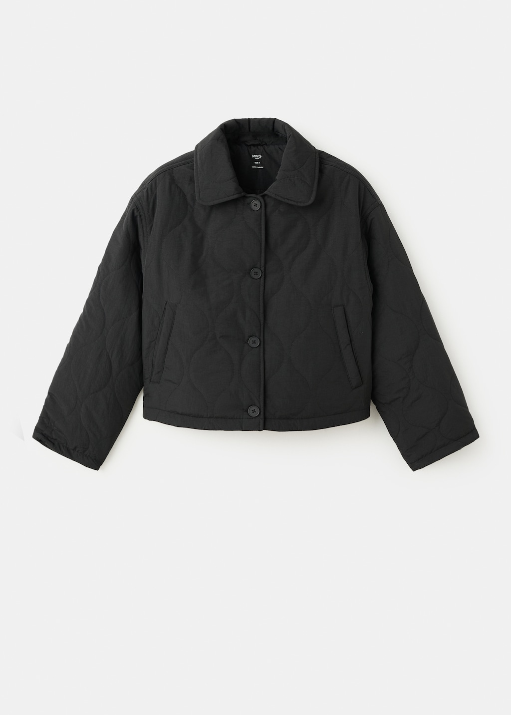 ma　フランネル Quilted barn jacket with buttons - Teen | MANGO USA