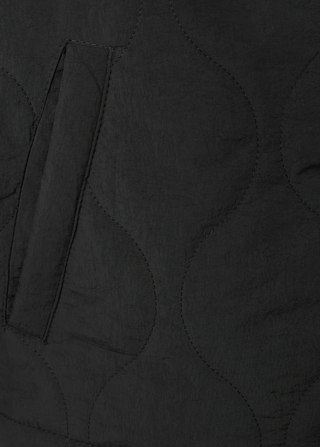 Quilted barn jacket with buttons