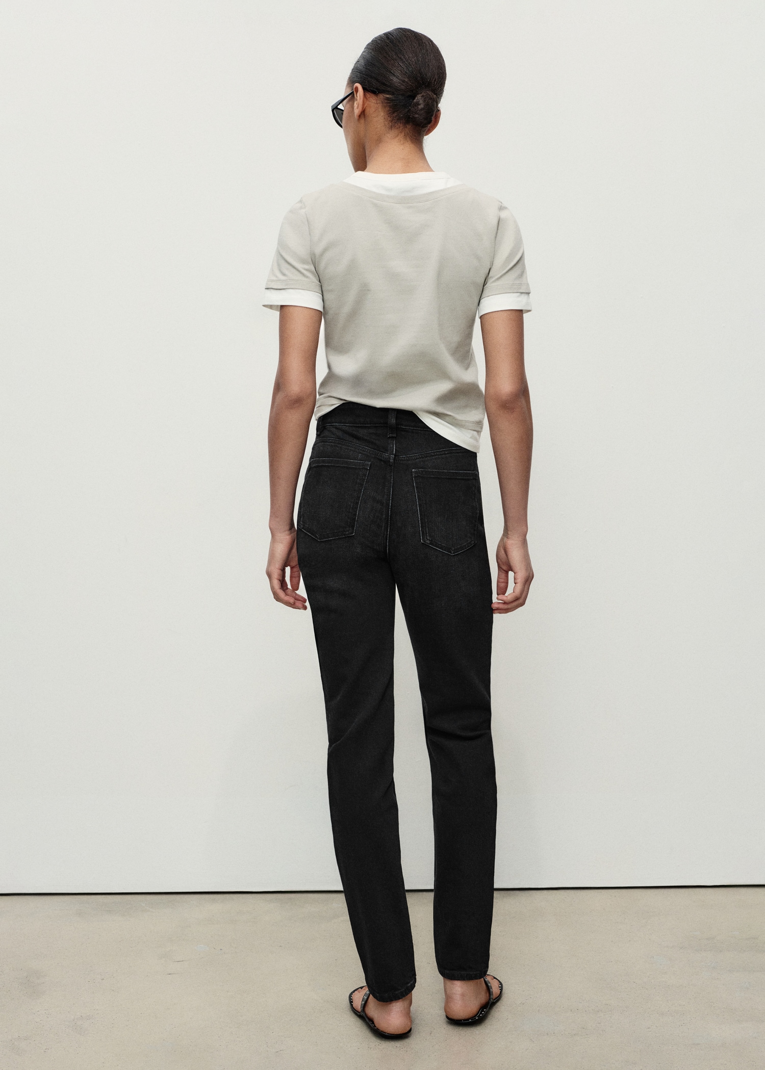 Jeans Newmom comfort vita alta - Retro dell'articolo