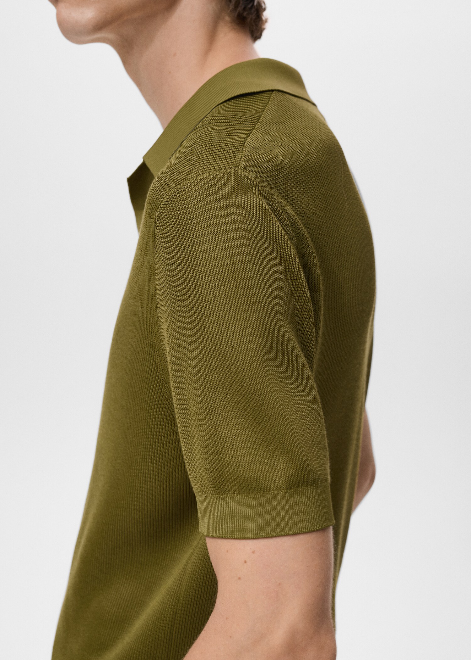 Dun katoenen gebreid poloshirt - Detail van het artikel 6