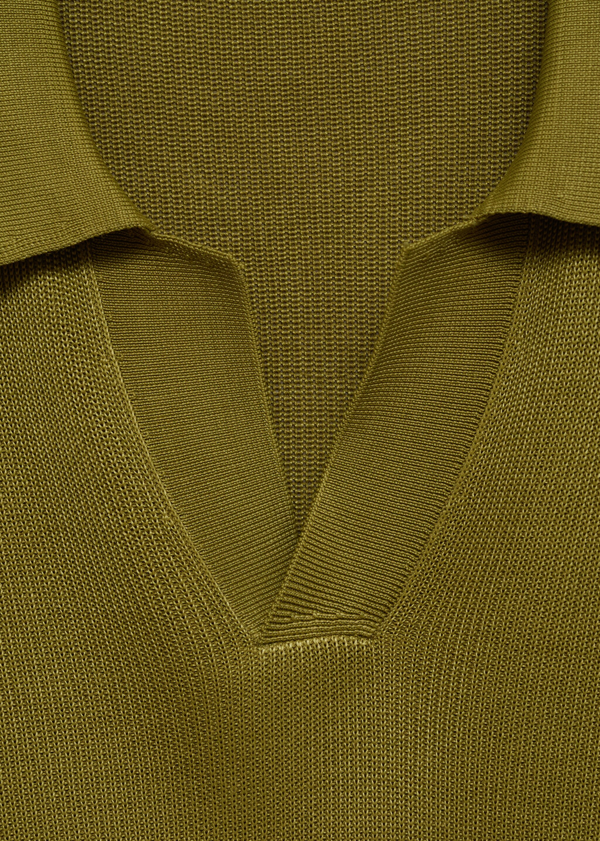 Fine-knit cotton polo shirt - Details of the article 8