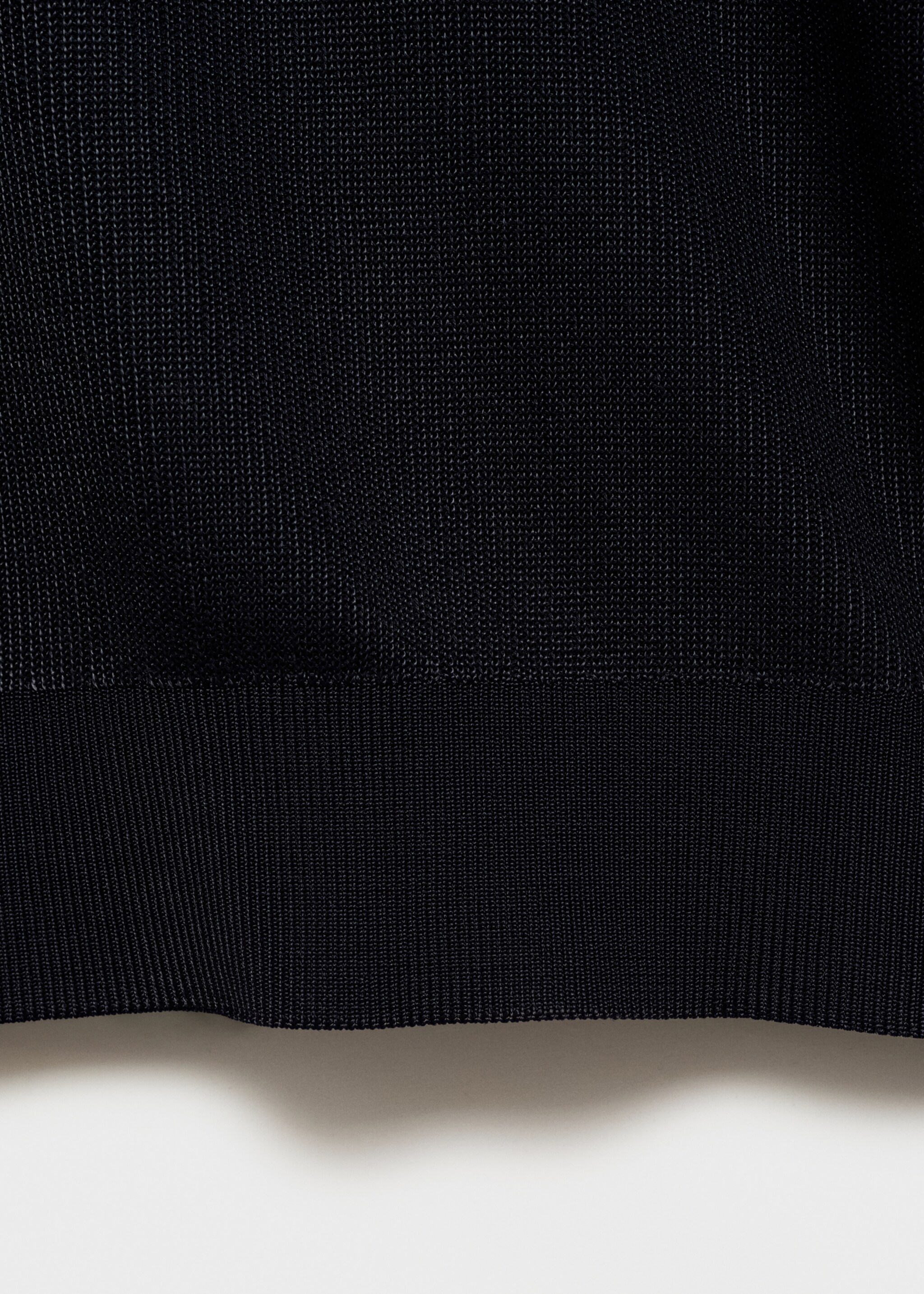 Dun katoenen gebreid poloshirt - Detail van het artikel 0