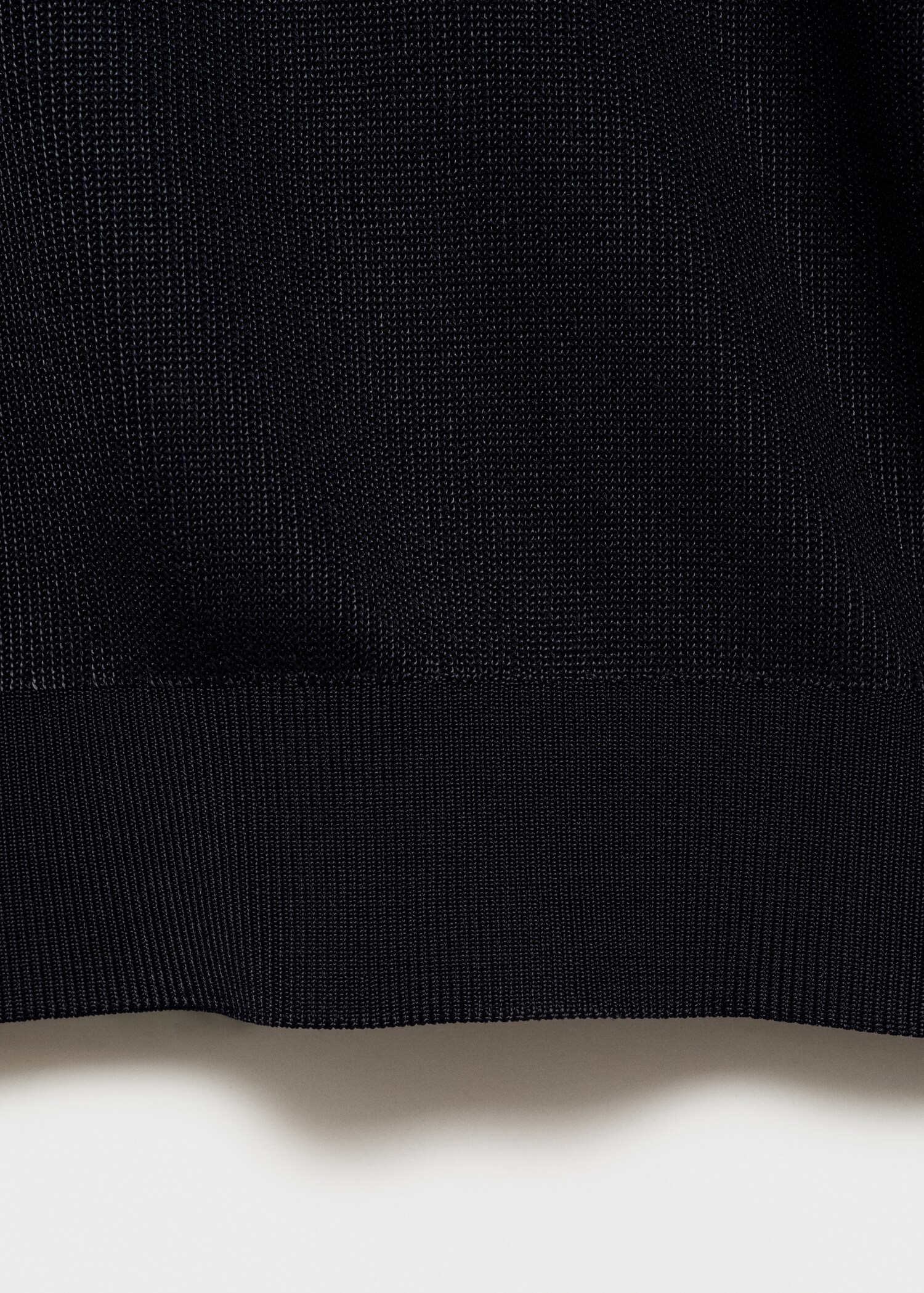 Dun katoenen gebreid poloshirt - Detail van het artikel 0