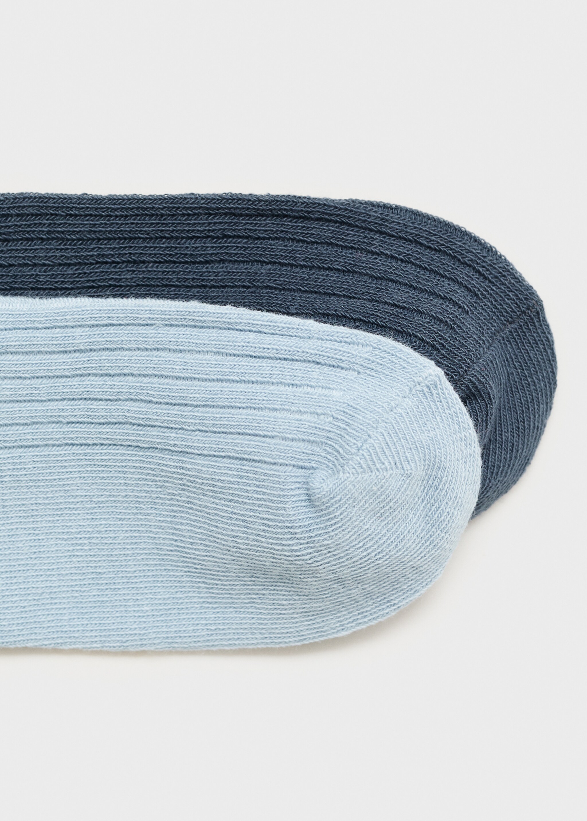 2 pack ribbed socks - Details of the article 8, Sky Blue. Ref: 17094432-00.