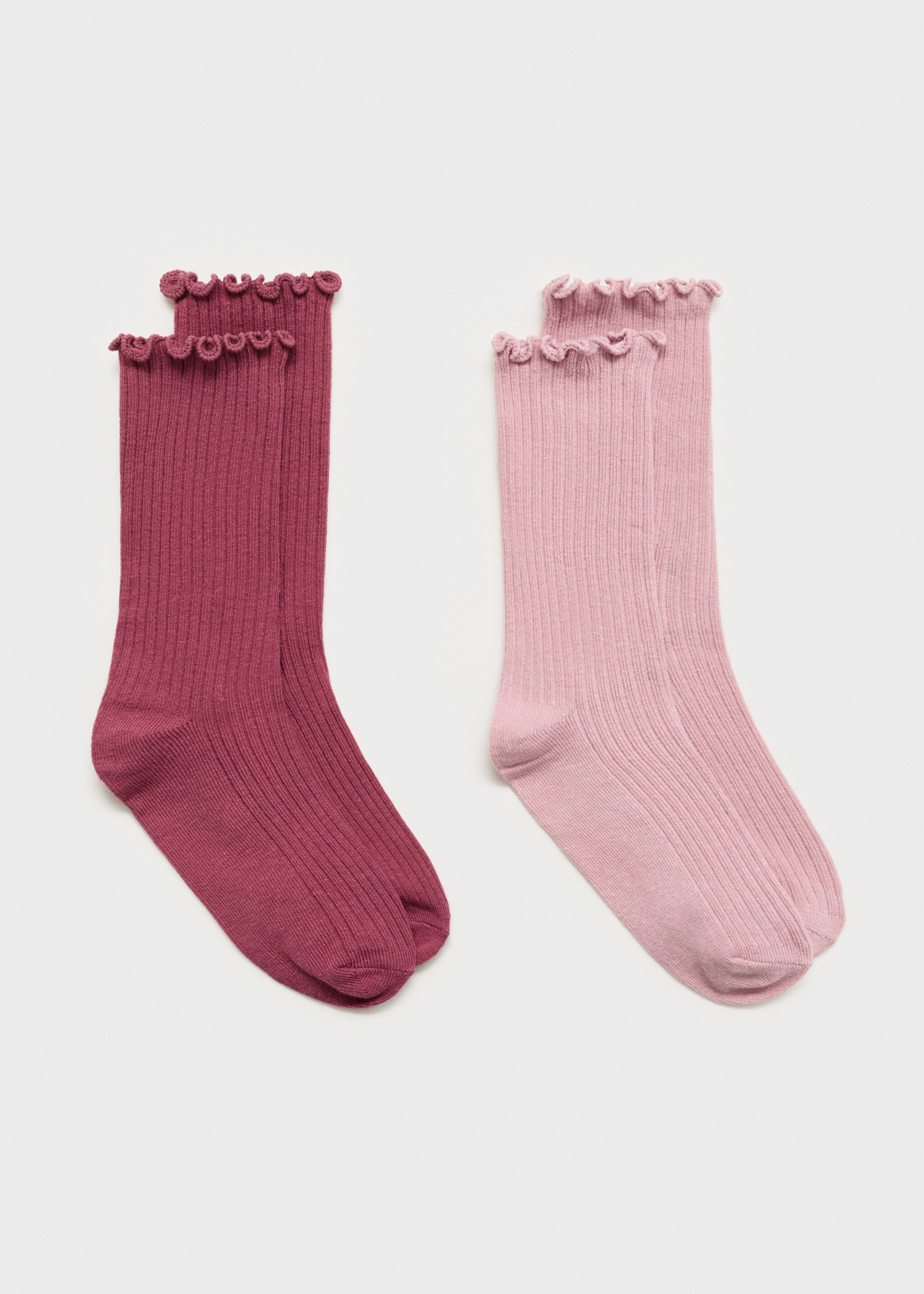 2 pack ribbed socks - Article without model, Pink. Ref: 17094432-00.