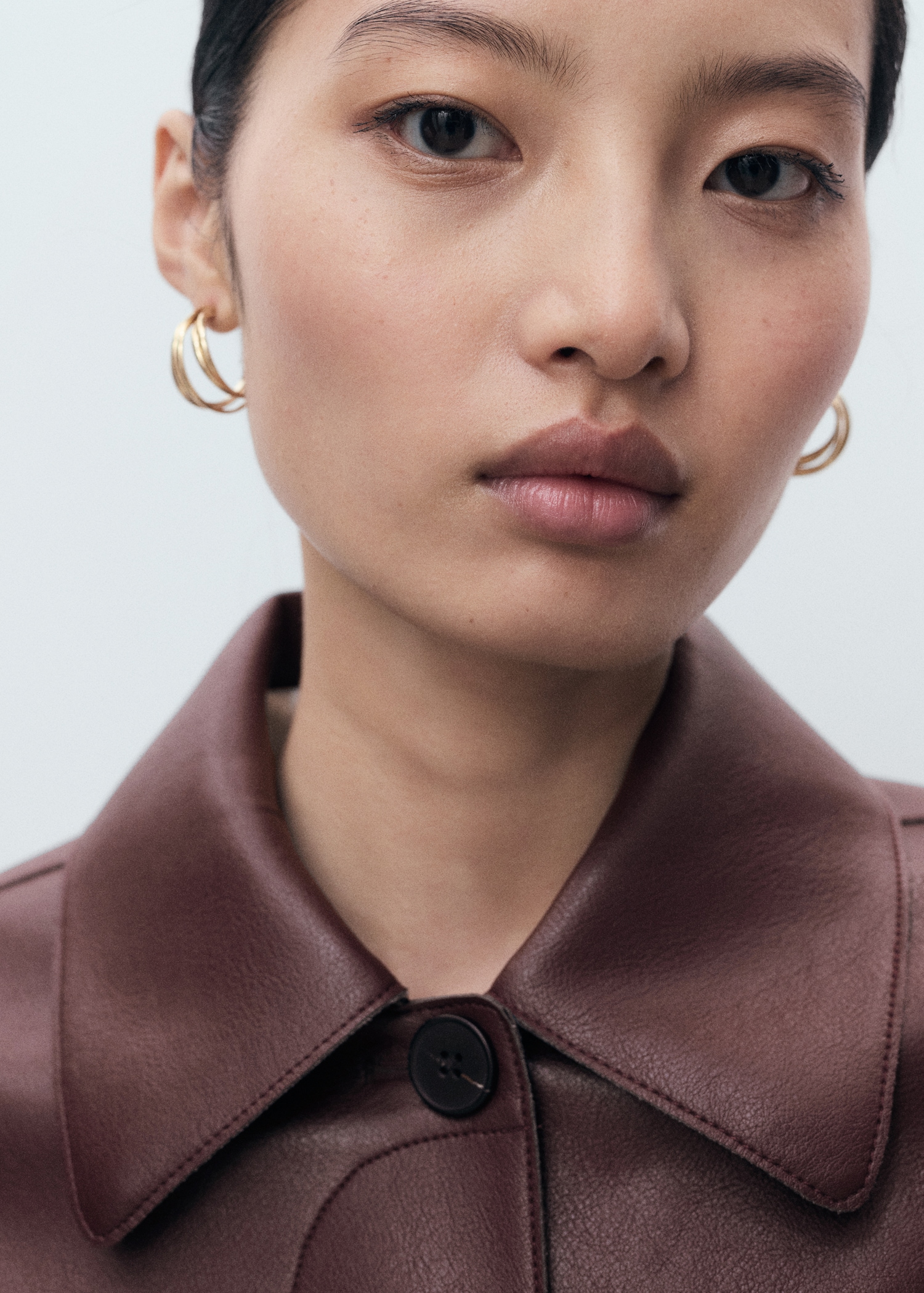 Leather-effect jacket with pockets - Women | MANGO USA