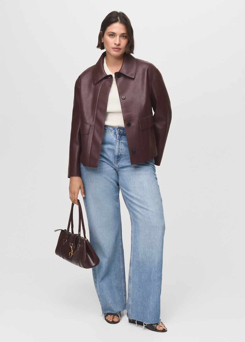 Faux-effect jacket with pockets