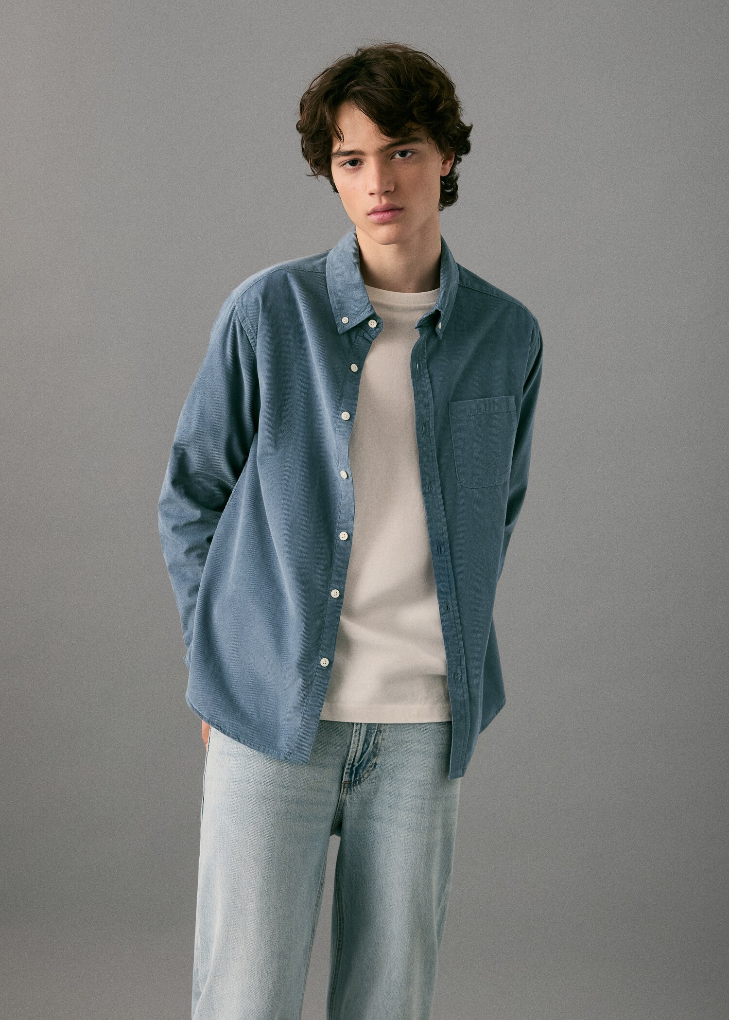 Corduroy cotton shirt - Medium plane