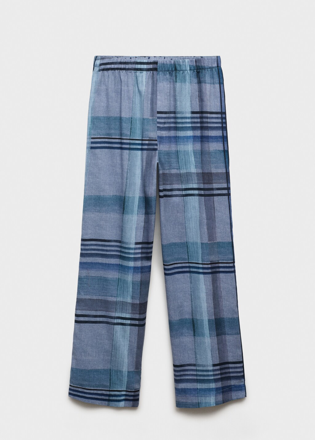Printed pajama pants with piping - image 5