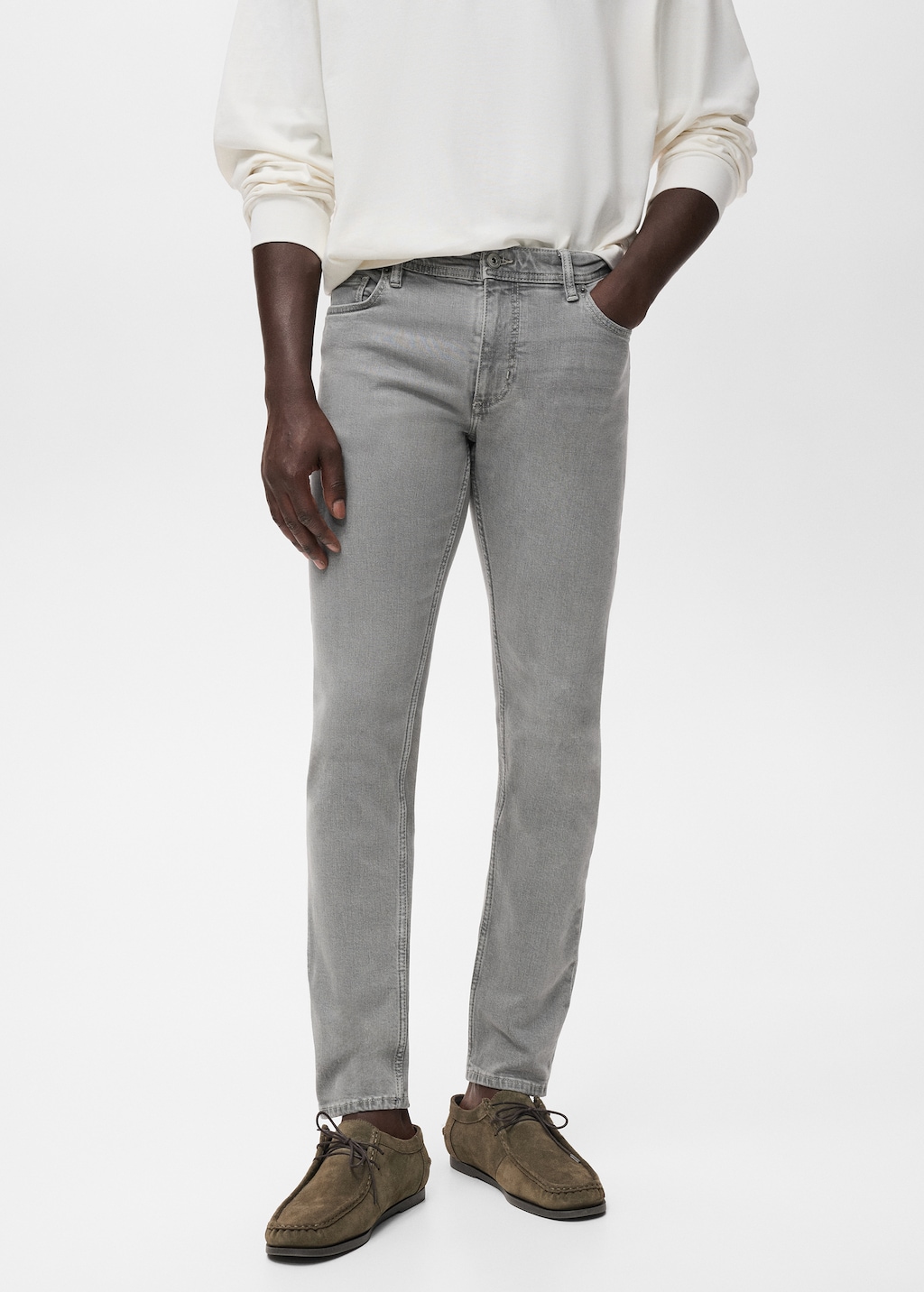Jan slim-fit grey-wash jeans