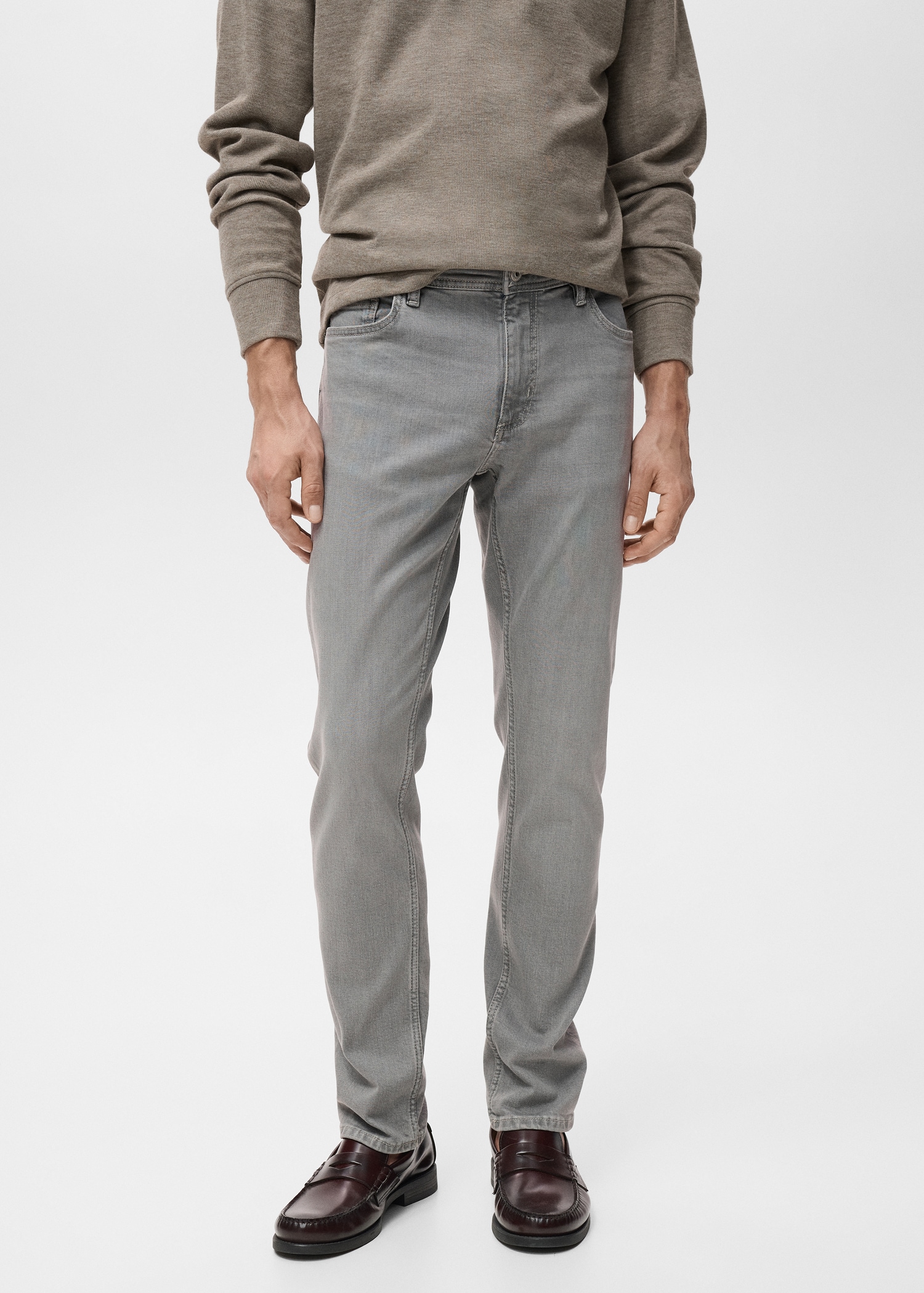 Jan slim-fit grey-wash jeans