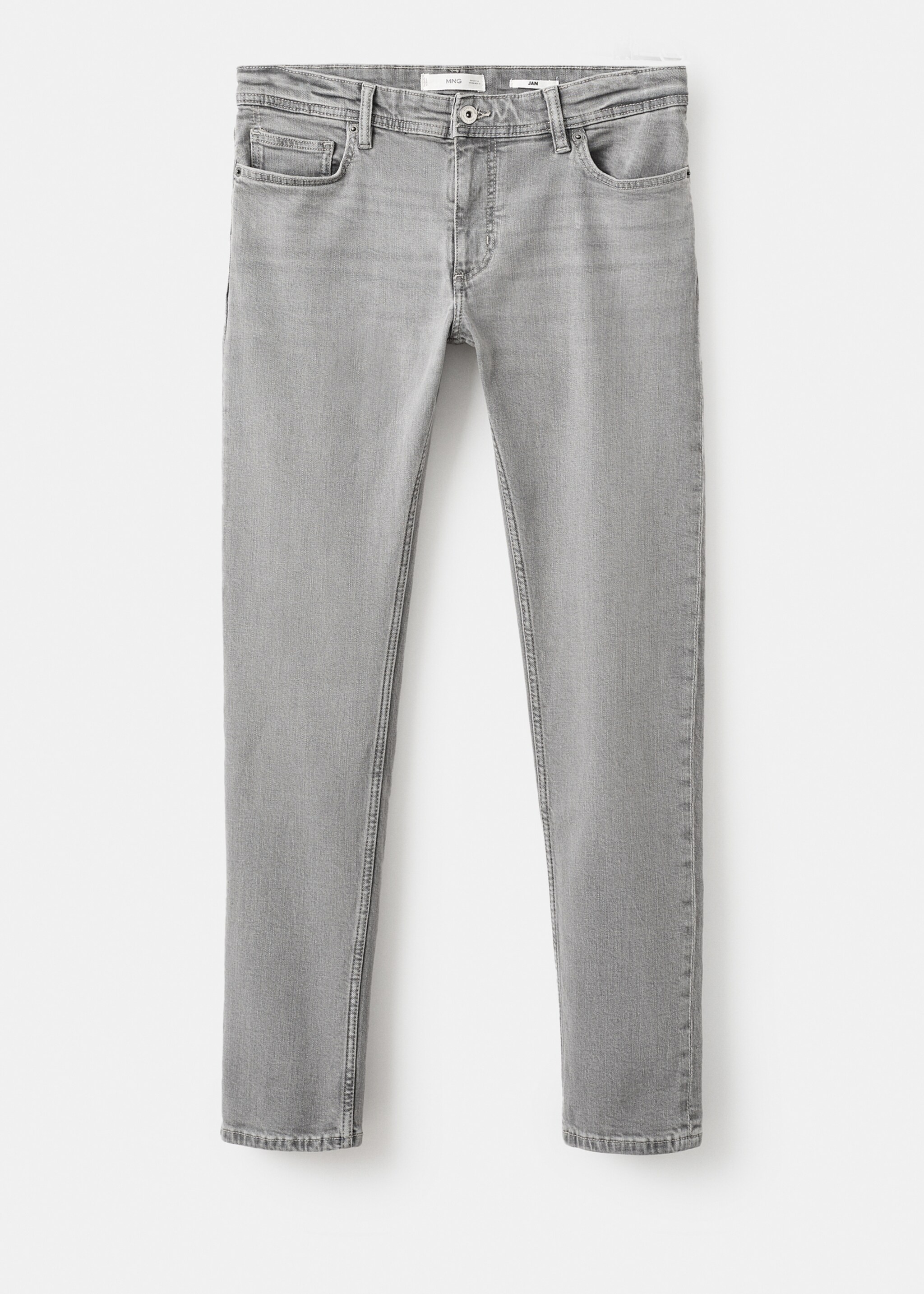 Jan slim-fit grey-wash jeans - Article without model, Denim Grey. Ref: 17094437-00.