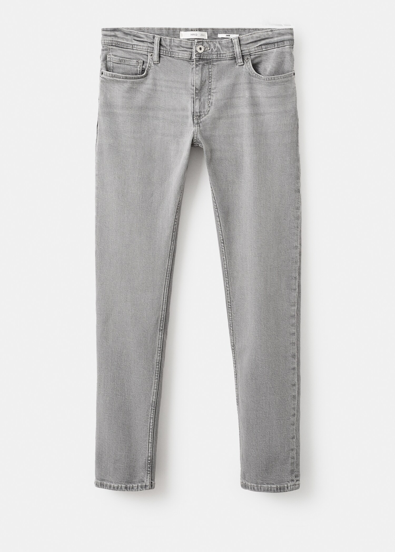 Jan slim-fit grey-wash jeans - Article without model