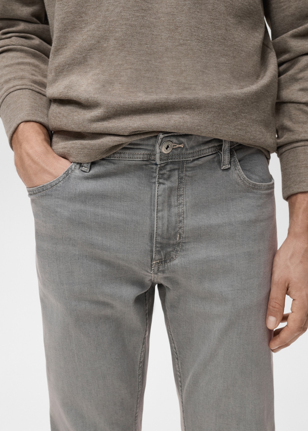 Jan slim-fit grey-wash jeans