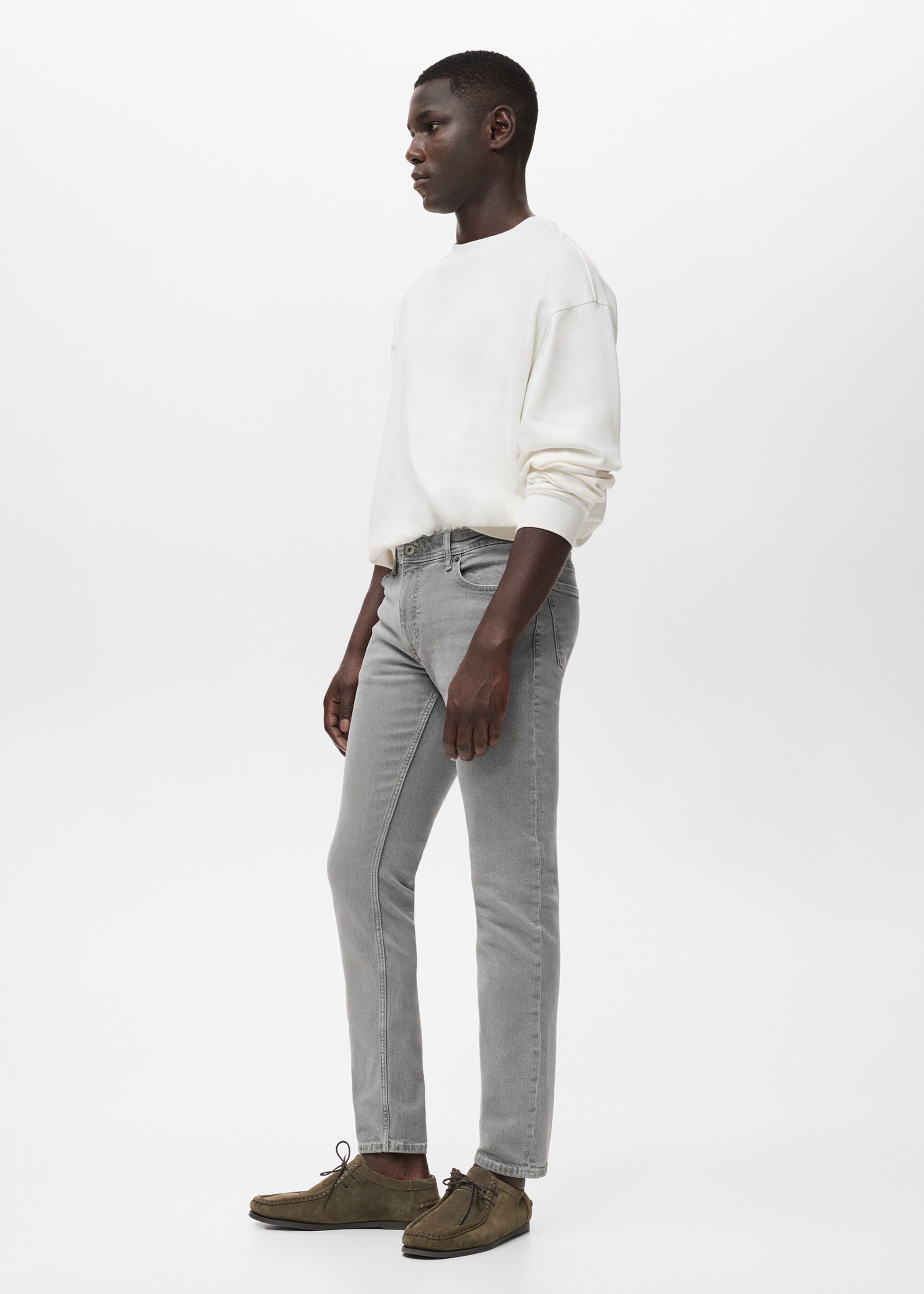 Jan slim-fit grey-wash jeans - Details of the article 2, Denim Grey. Ref: 17094437-00.