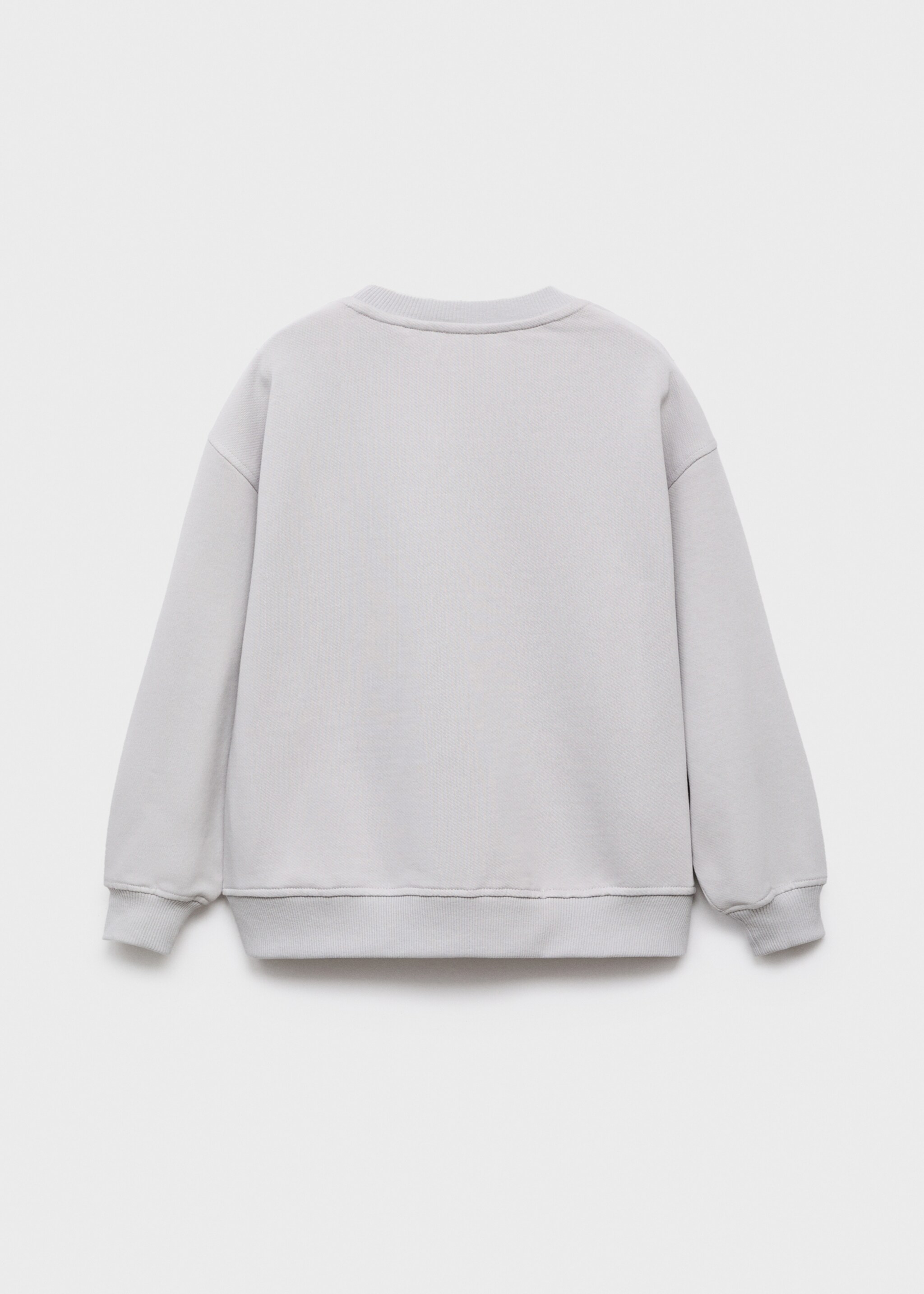 Sweat avencrew - Verso de l’article, Gris glacé. Ref: 17094438-00.