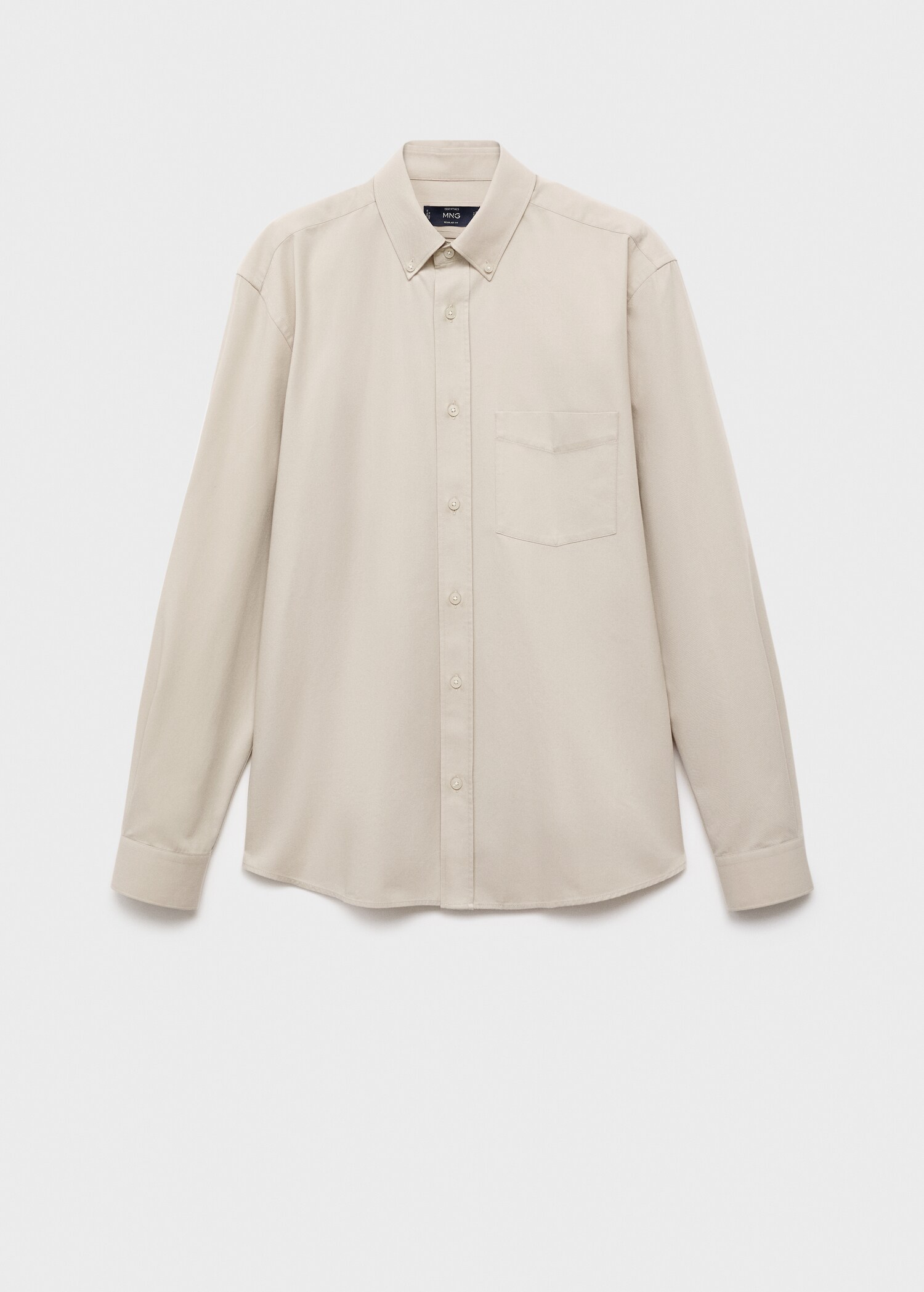 100% cotton regular fit pocket shirt - Article without model