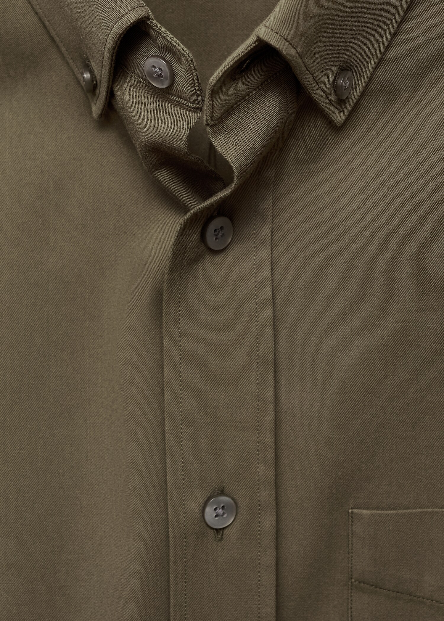 100% cotton regular fit pocket shirt - Details of the article 8