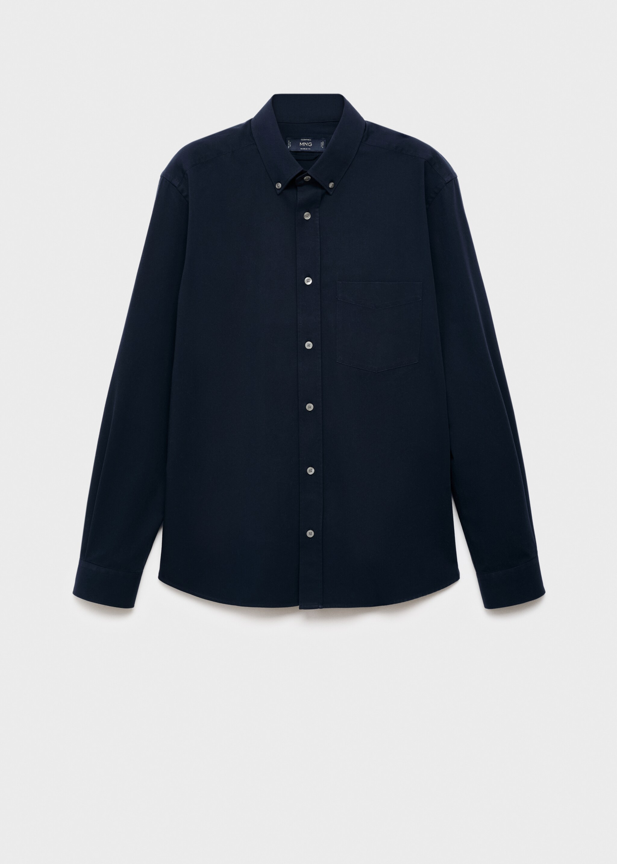 100% cotton regular fit pocket shirt - Article without model, Navy. Ref: 17094440-00.