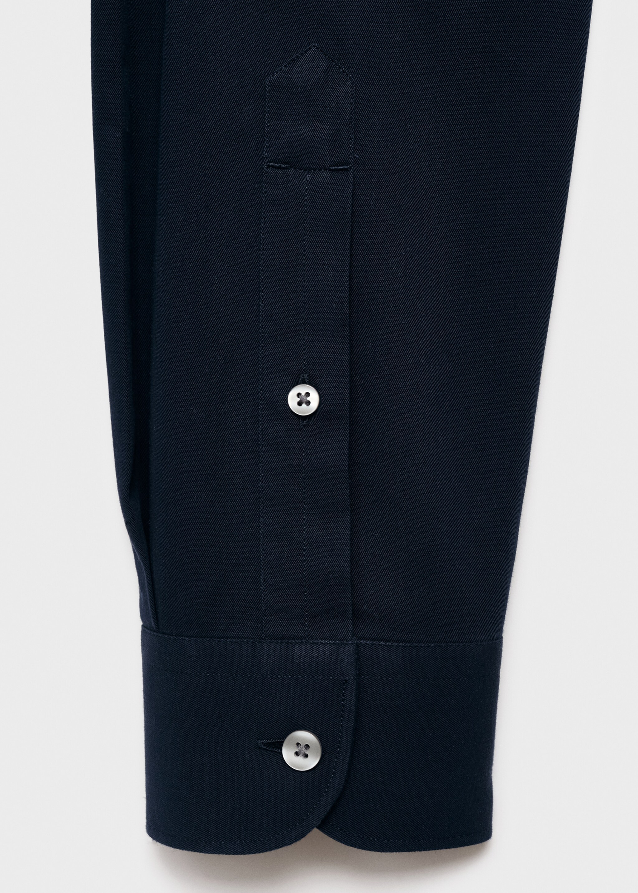 100% cotton regular fit pocket shirt - Details of the article 0, Navy. Ref: 17094440-00.