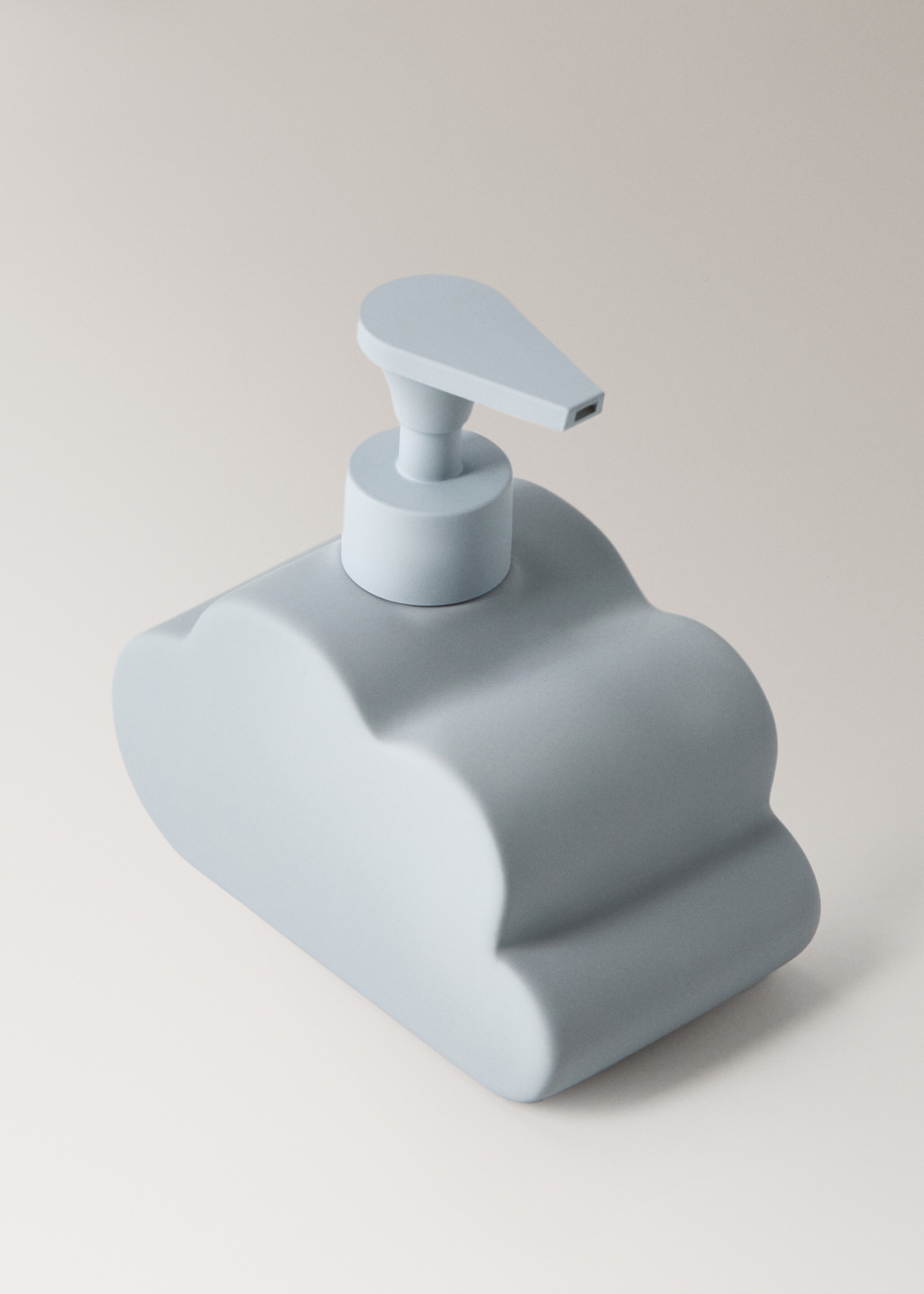 Molnformad tvålpump i stengods - Detaljer om artikeln 1, Himmelblå. Ref: 17094442-00.