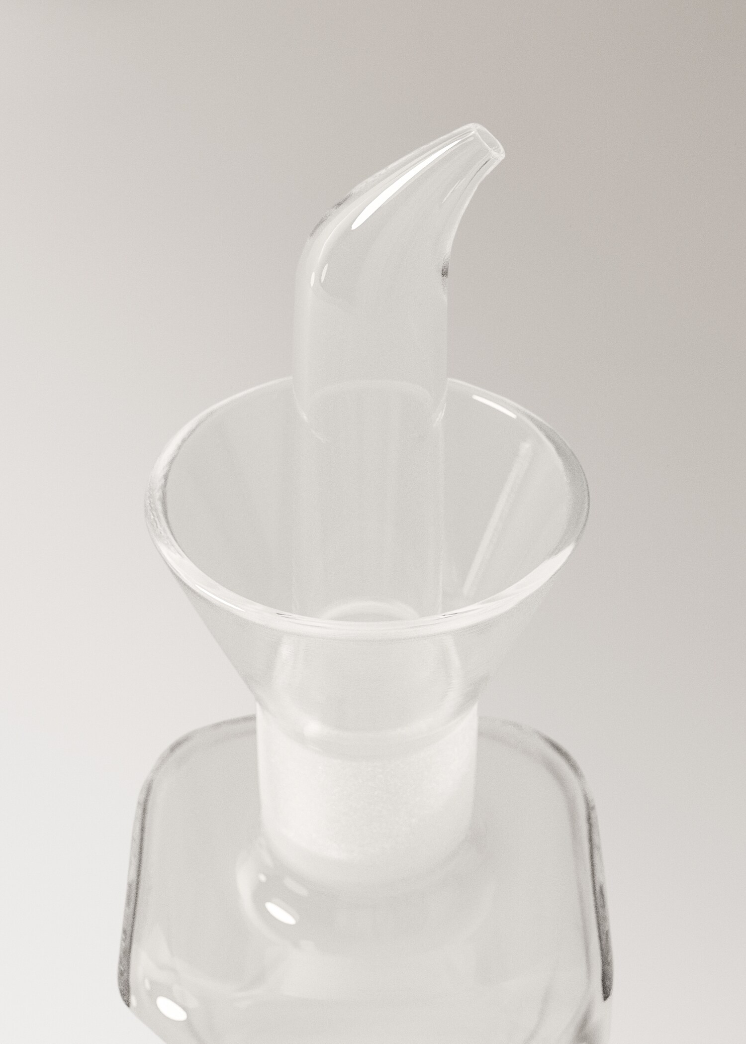 Medium-sized transparent borosilicate oil cruet - Detalji artikla 1