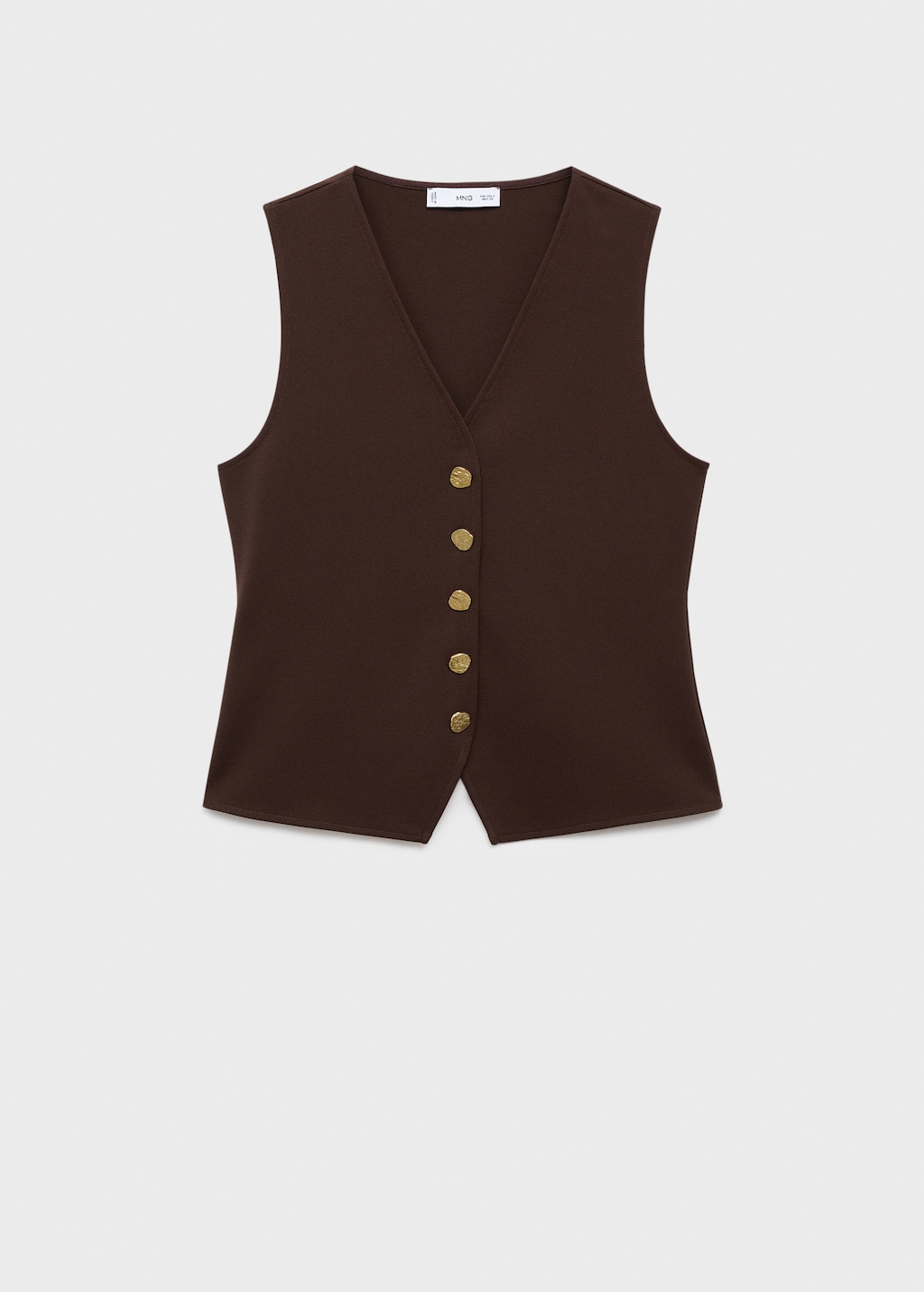 Vest with jewel buttons