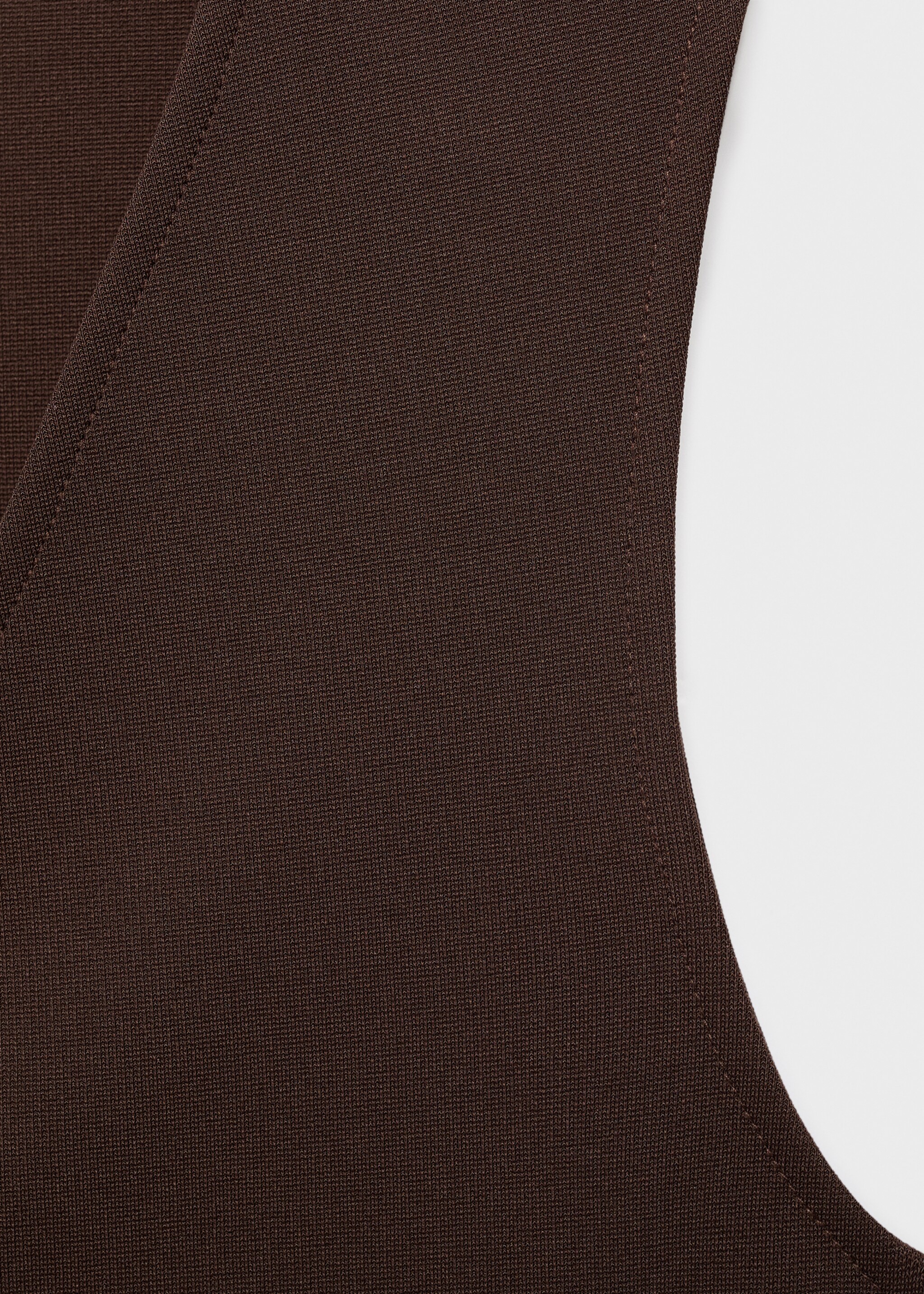 Gilet with jewel buttons - Details of the article 0, Brown. Ref: 17094445-00.