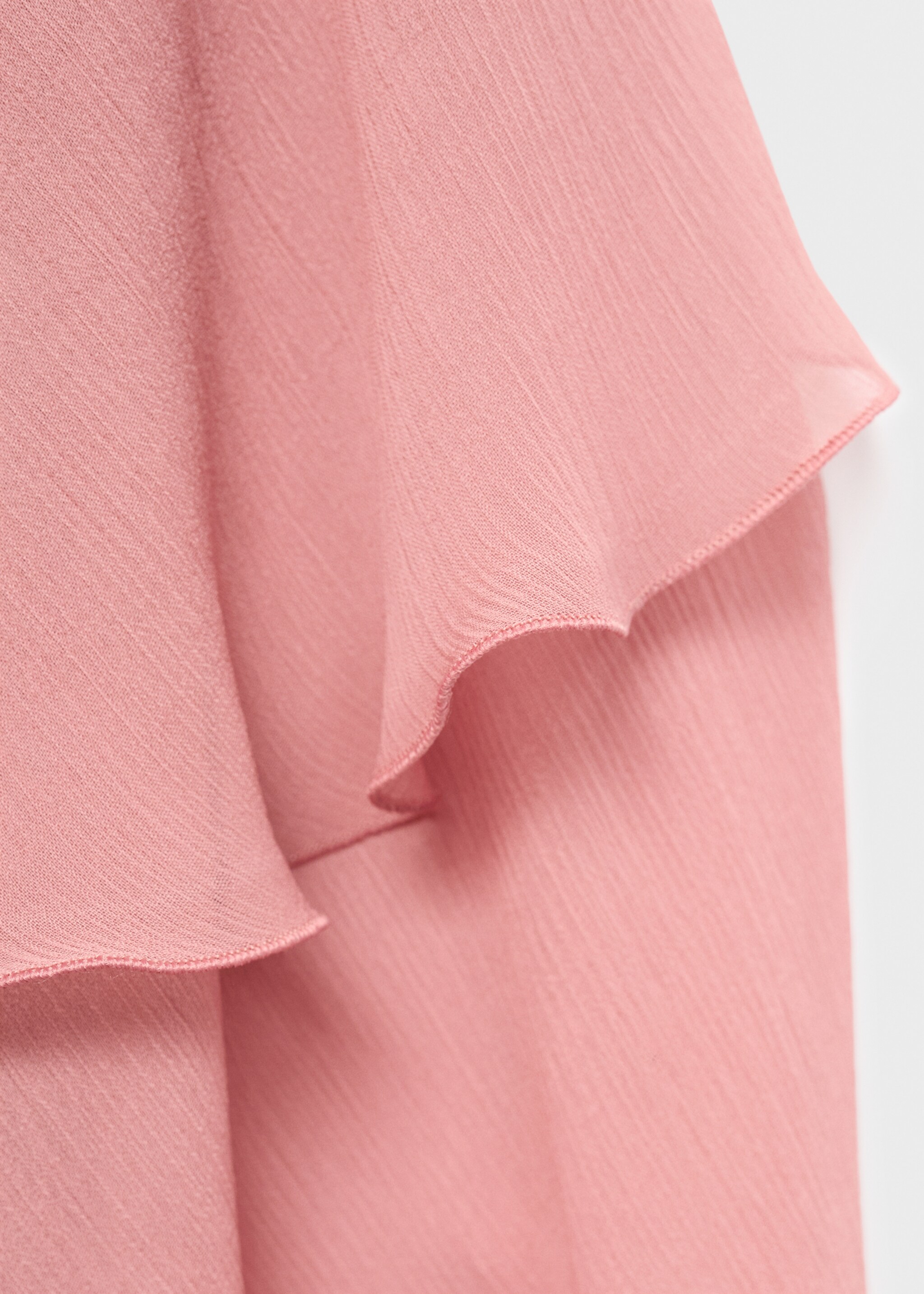 Short ruffled dress - Details of the article 0, Pink. Ref: 17094446-00.