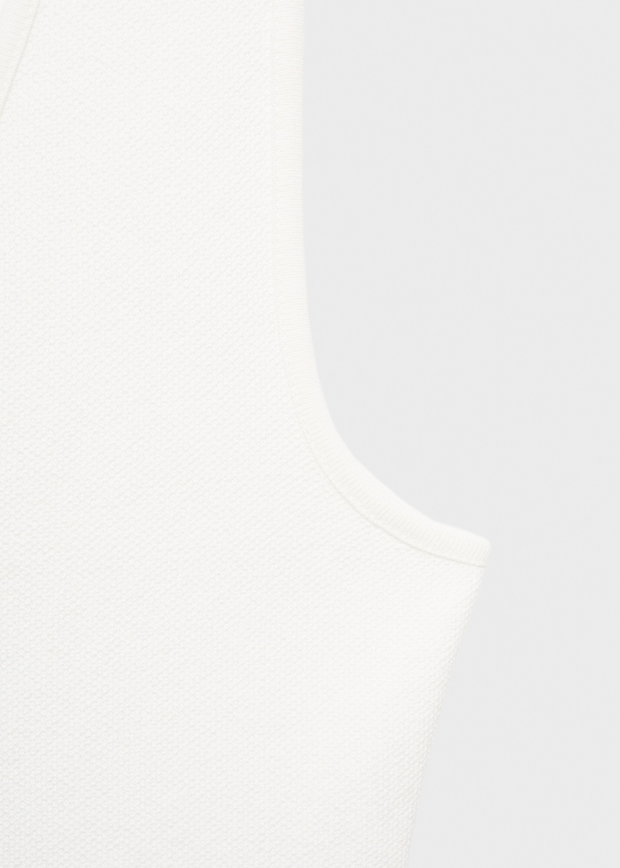 Knitted waistcoat with jewel buttons - Details of the article 8, White. Ref: 17094447-00.