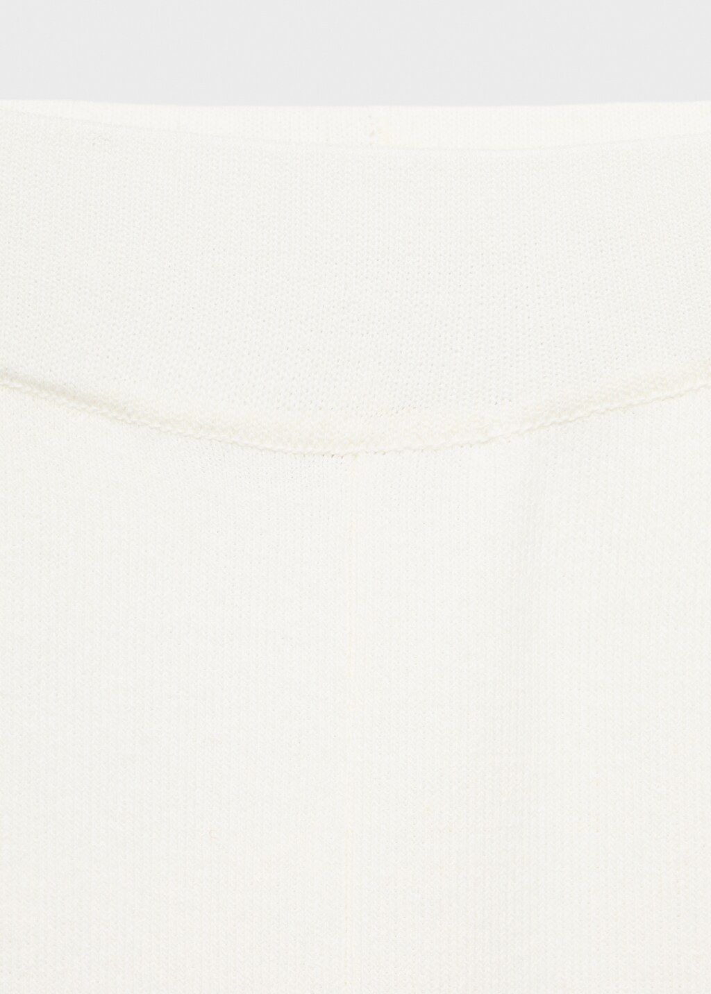 Contrasting low-rise knitted pants