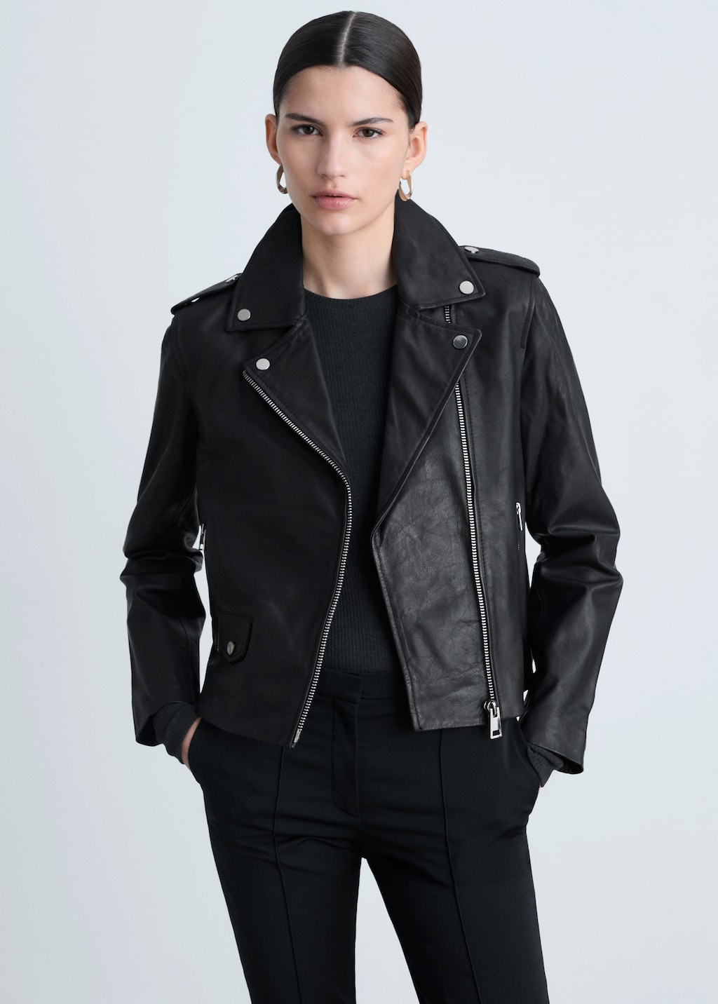 MNG MANGO ノーカラー レザージャケット 羊革 L〜XL 楽天市場】レザージャケット ノーカラー ノーカラージャケット