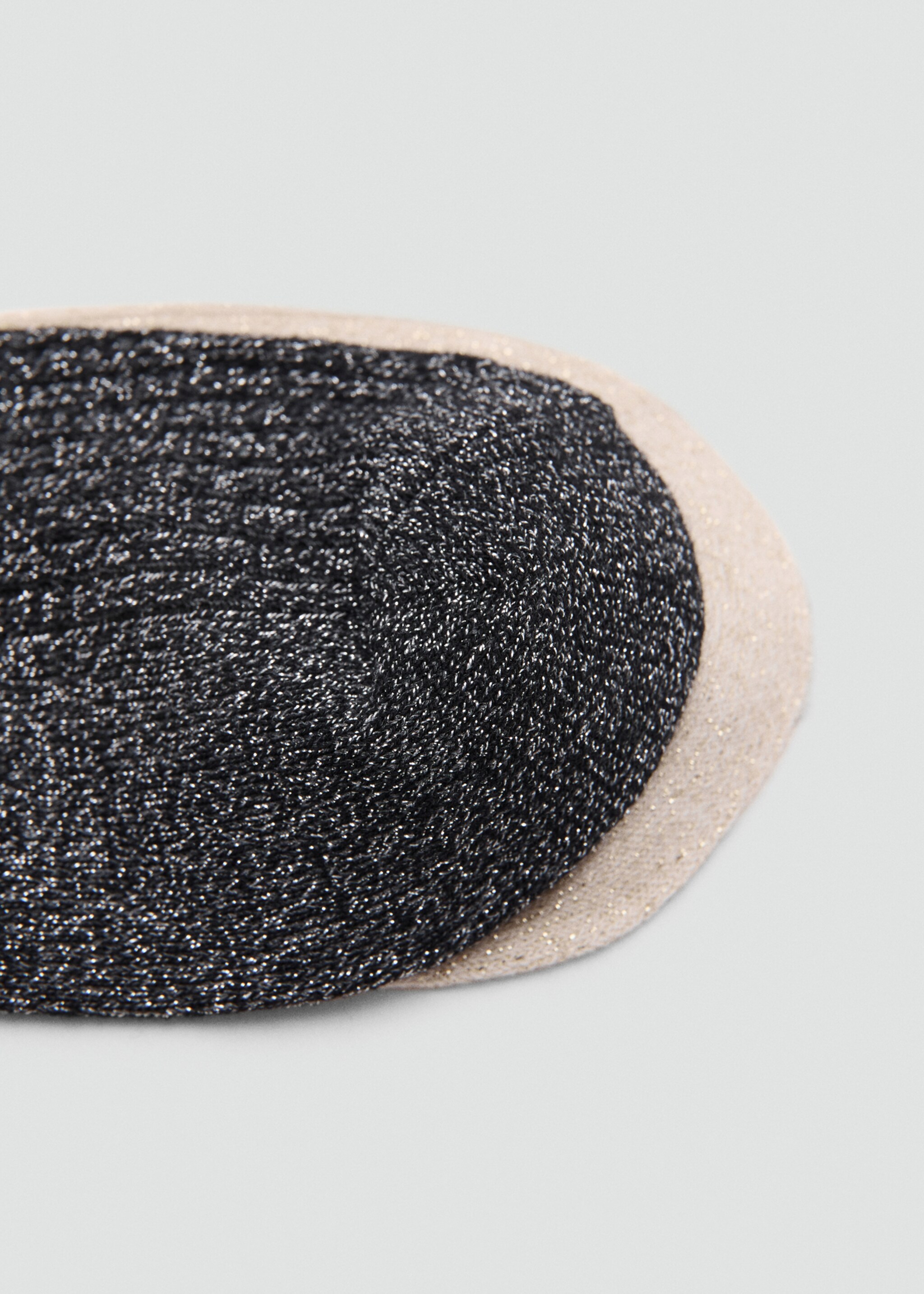 Pack of 2 ribbed lurex socks - Details of the article 1, Black. Ref: 17094778-00.