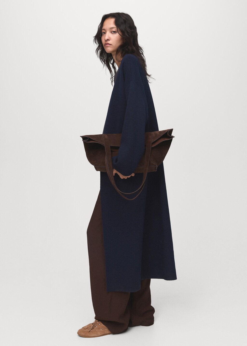 Mango Knitted long coat