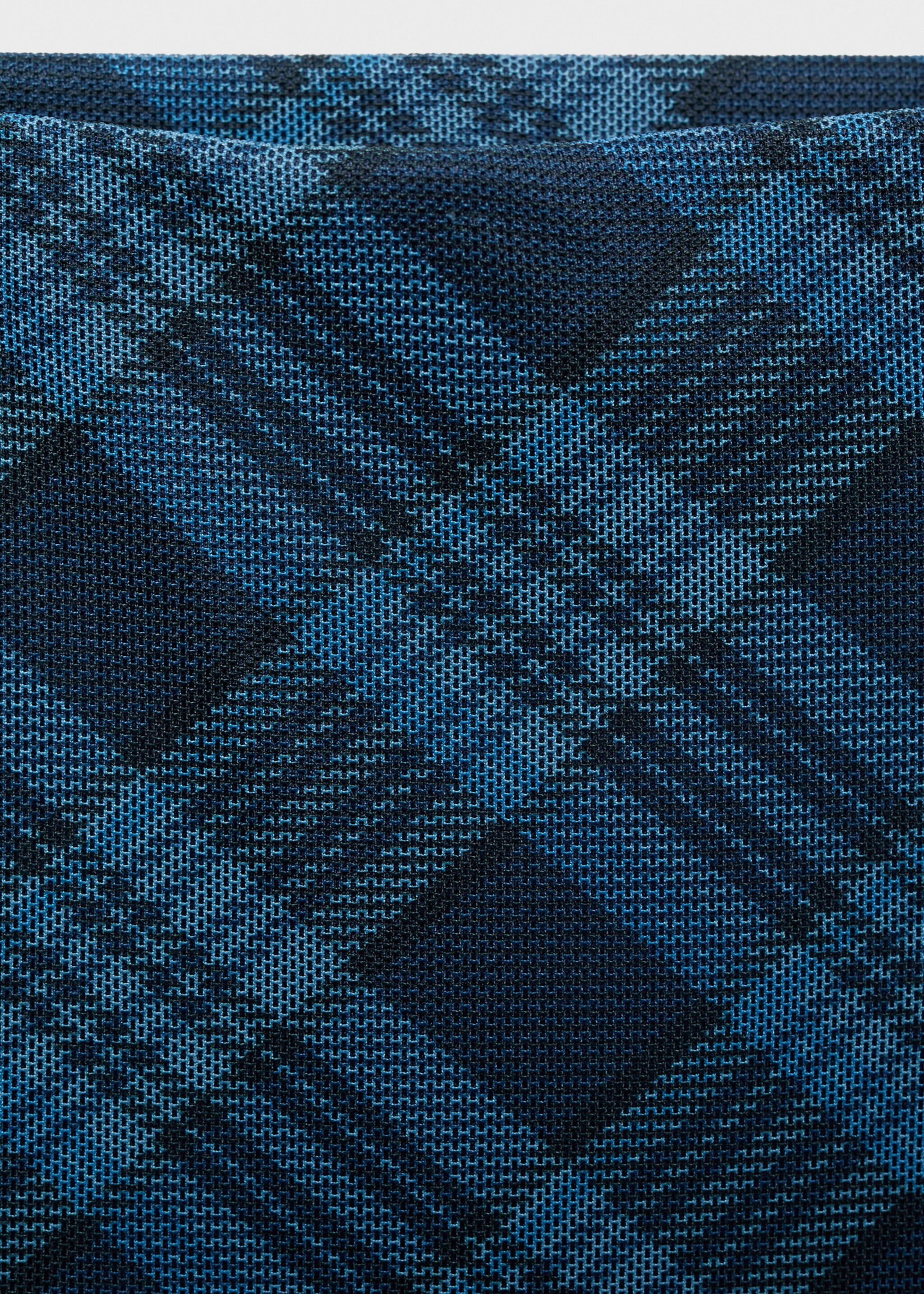 Checked long skirt - Details of the article 0, Dark Navy. Ref: 17094781-00.