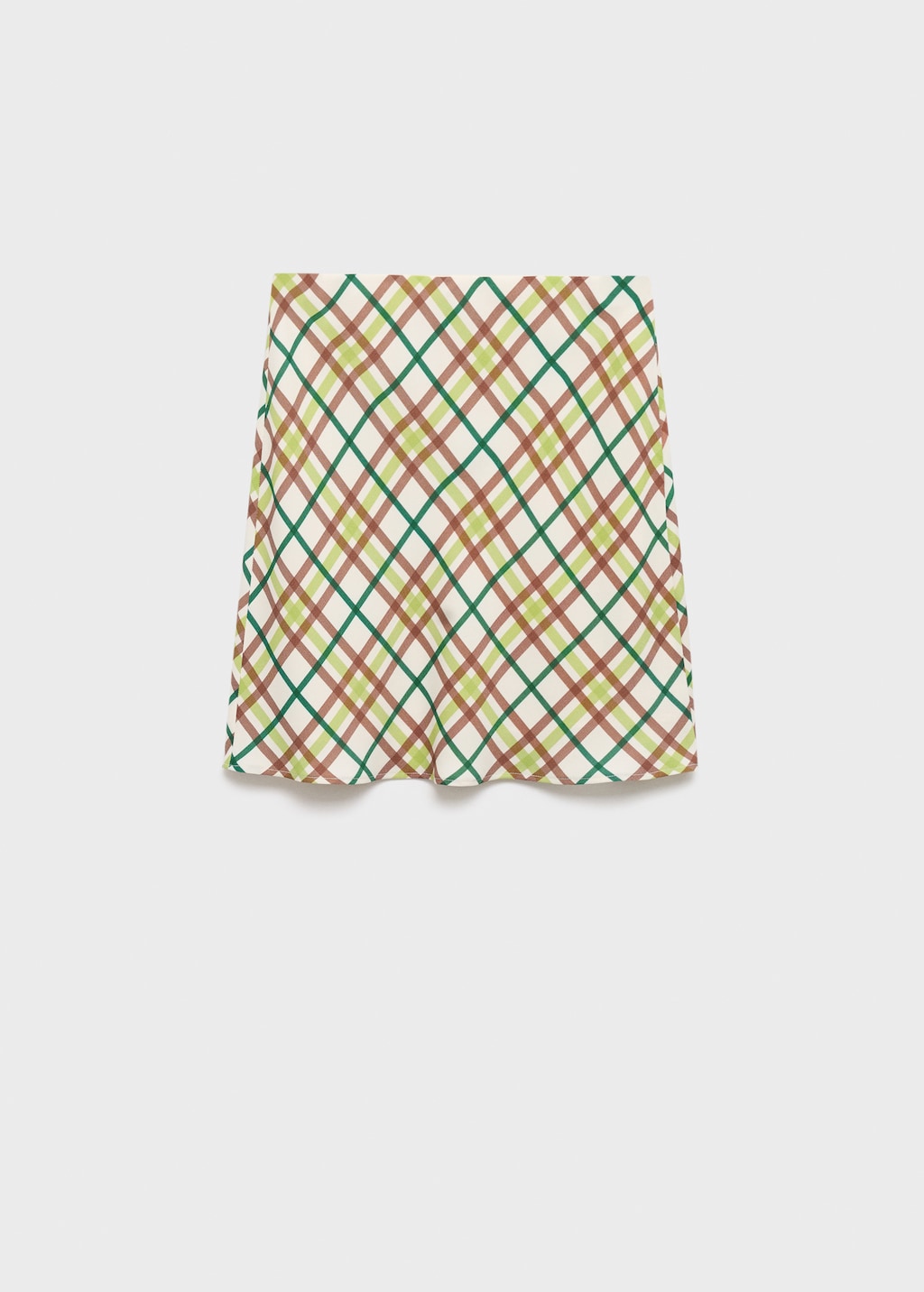 Mango Short checked skirt