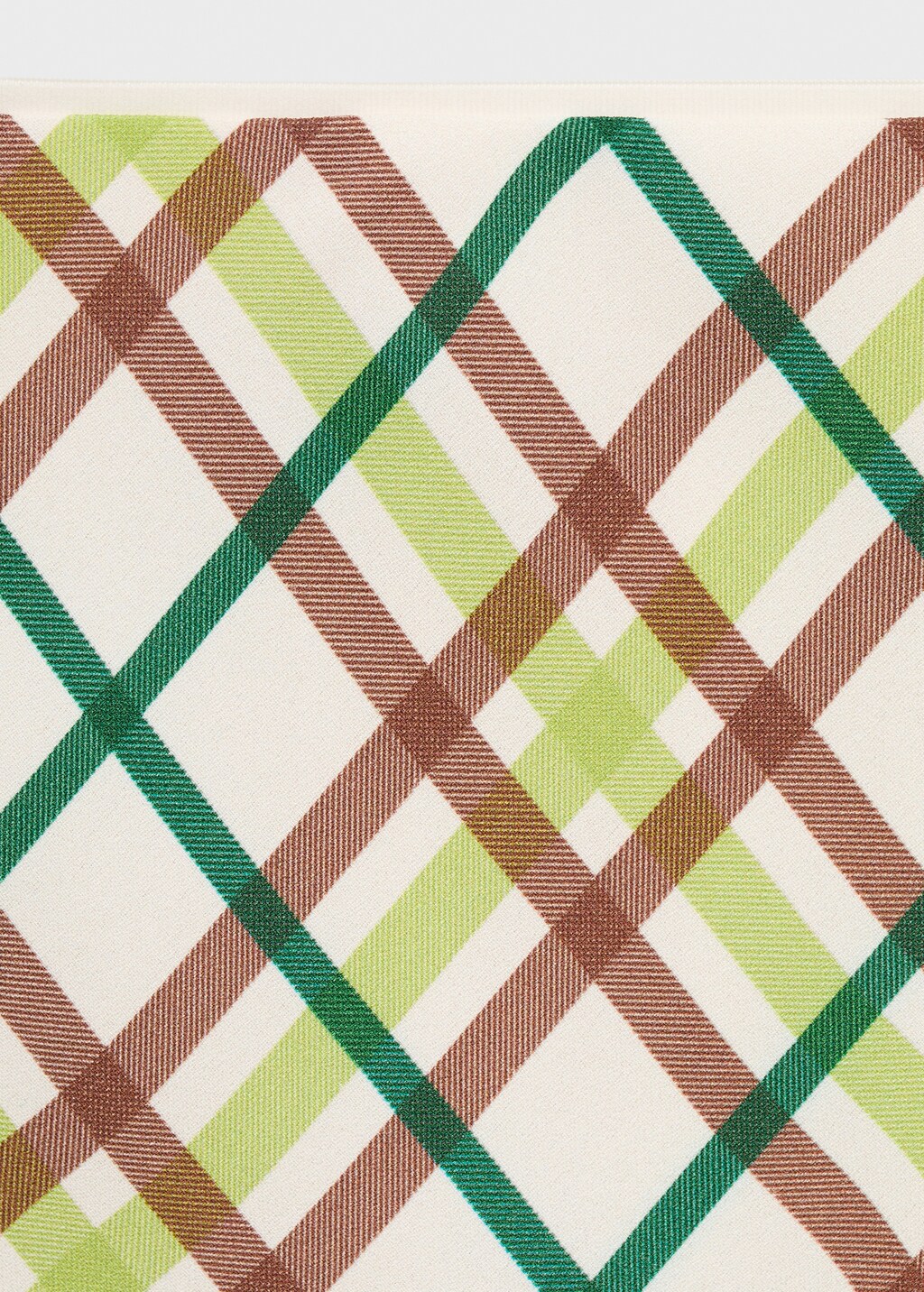 Mango Short checked skirt