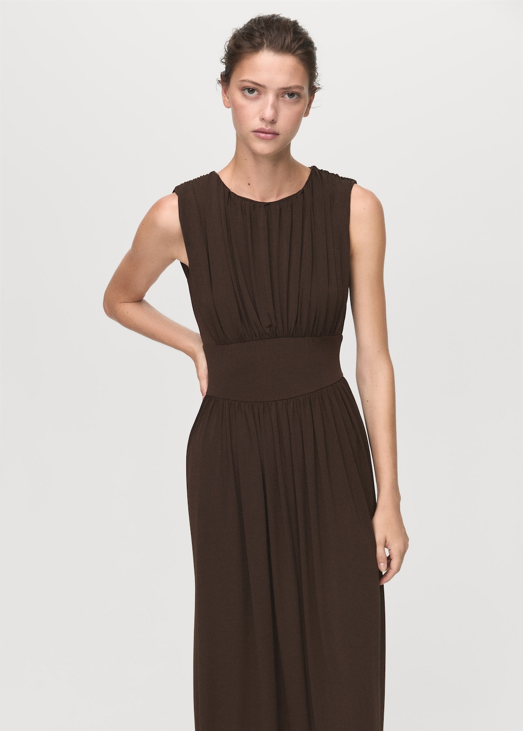 Ruched long dress